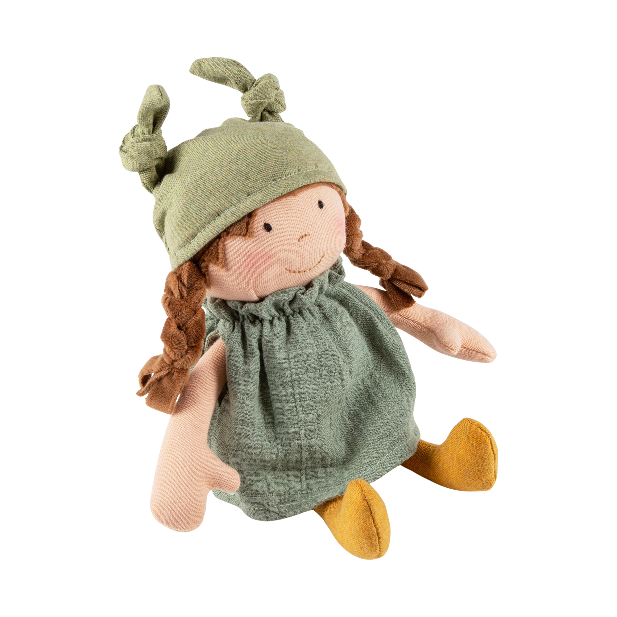 Baby soft doll Brenda Bilipup, green