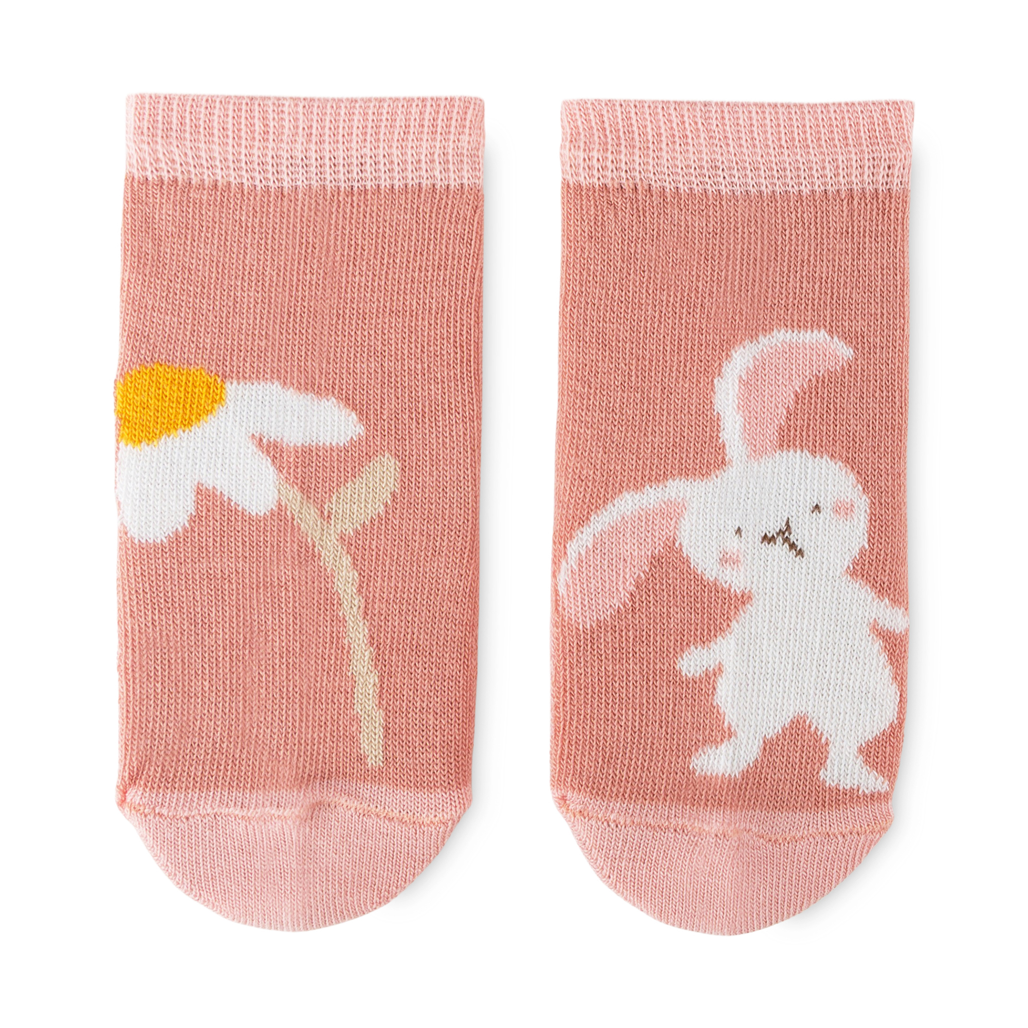 Newborn baby socks, 3-pair-set, pink