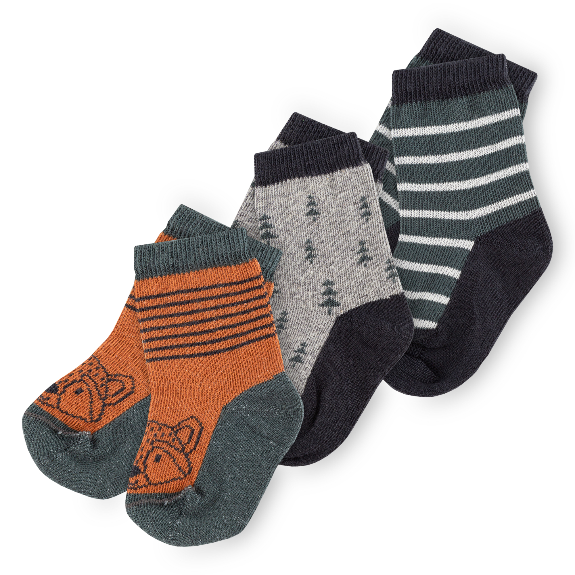 Kinder 3er Socken-Set Forest Adventure