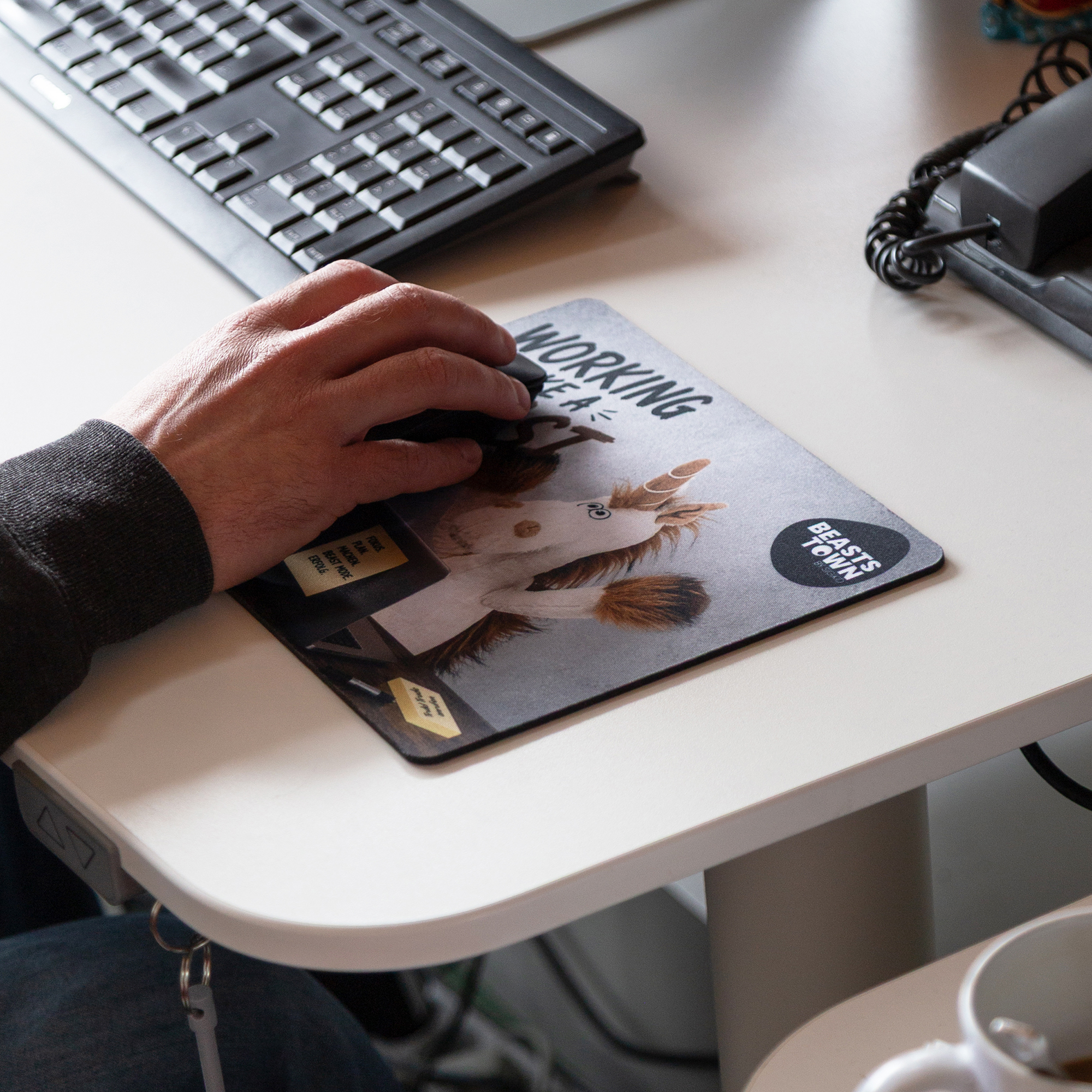 Beasts Mousepad "Working like a Beast"