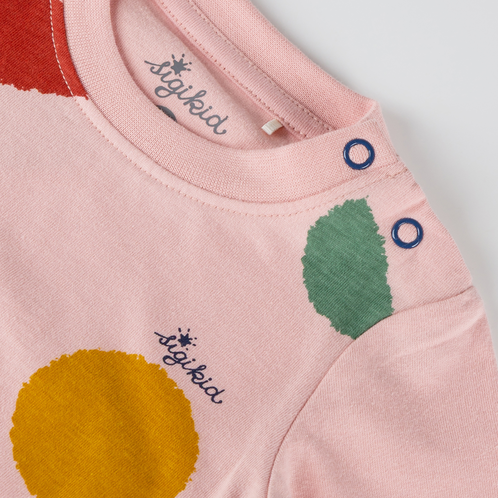 Baby long sleeve Tee with pockets, pink