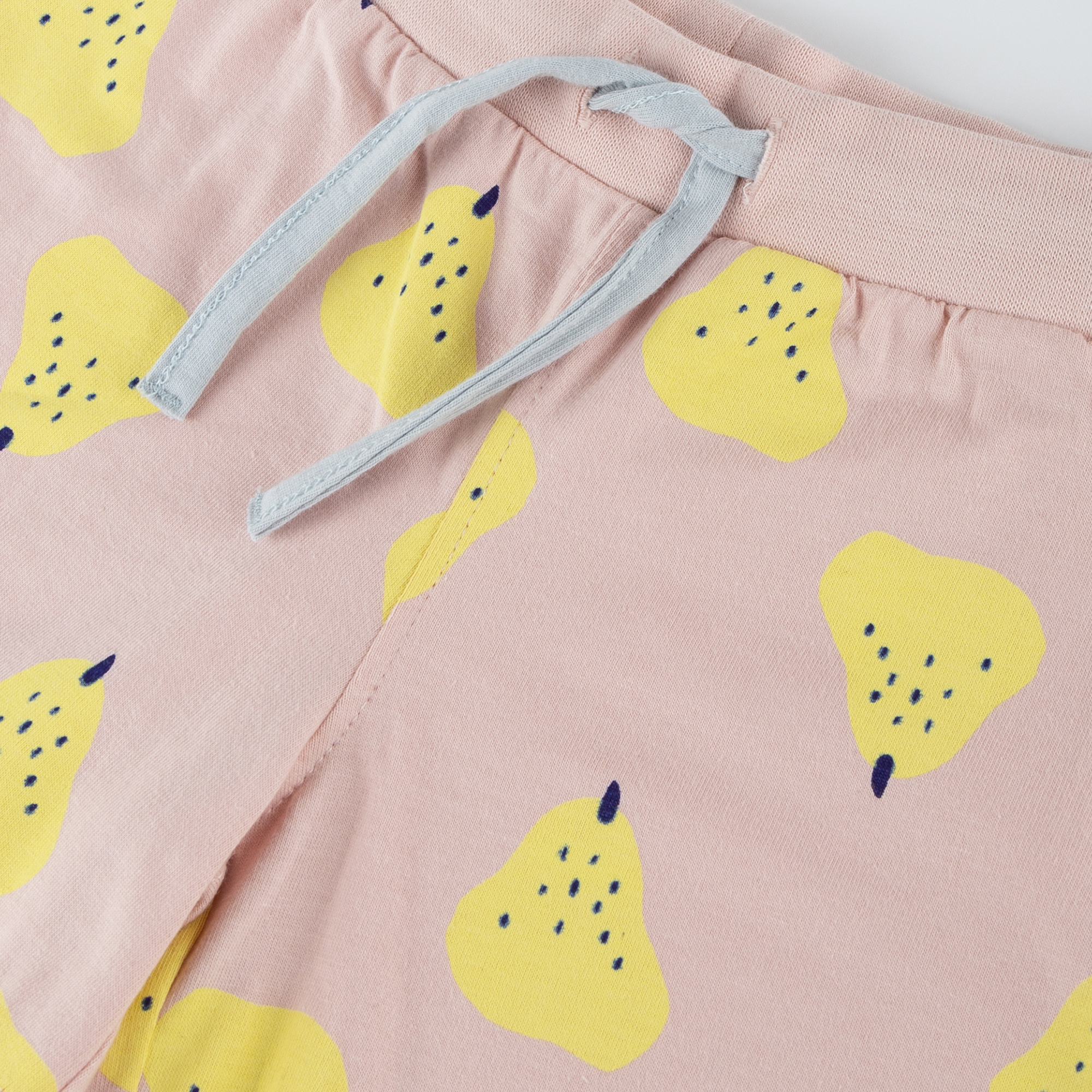 Children's shorty pyjamas fruit, pastel blue/pink