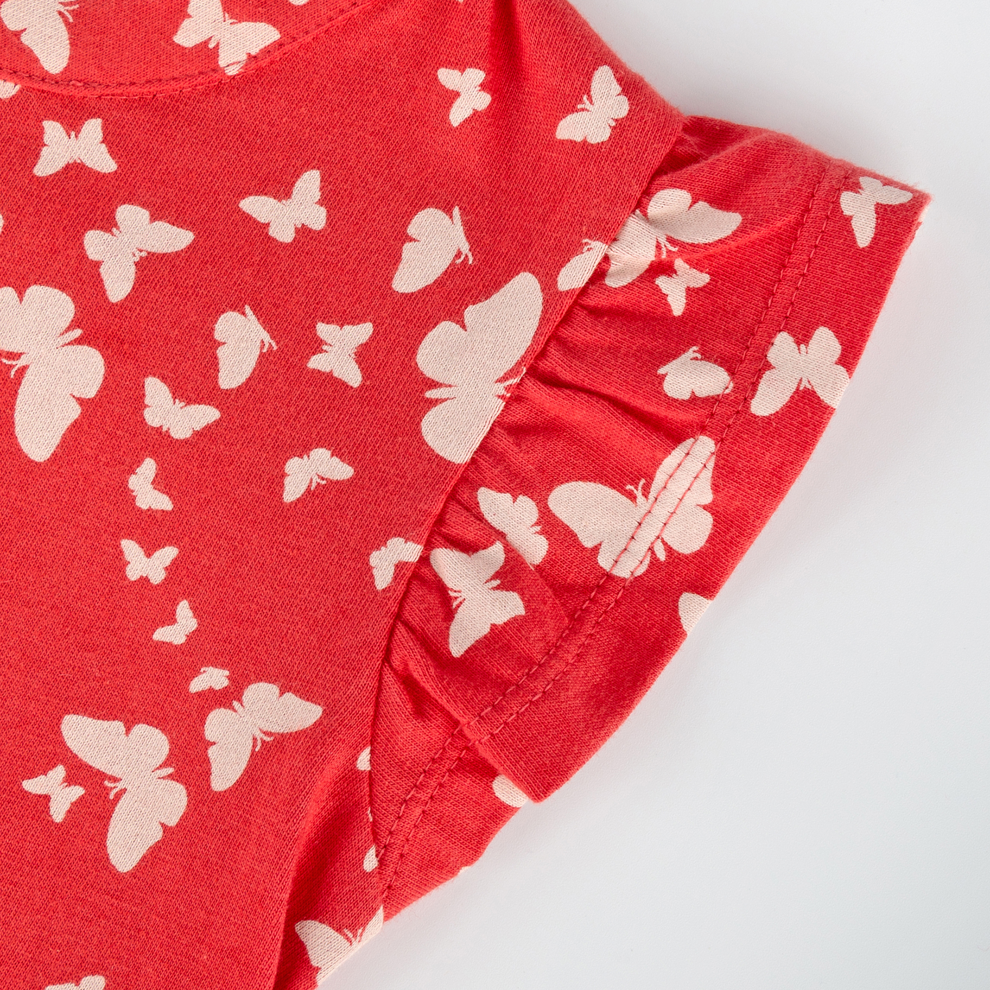 Children's shoulder frill dress butterfly