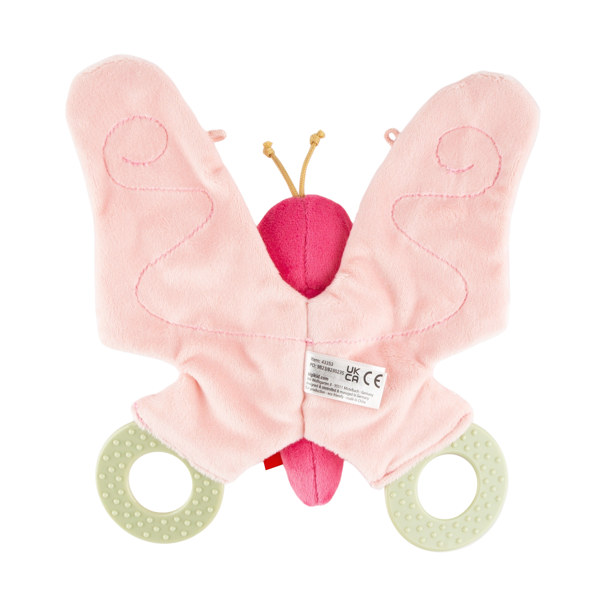 Baby Knister Schmetterling klein, pink