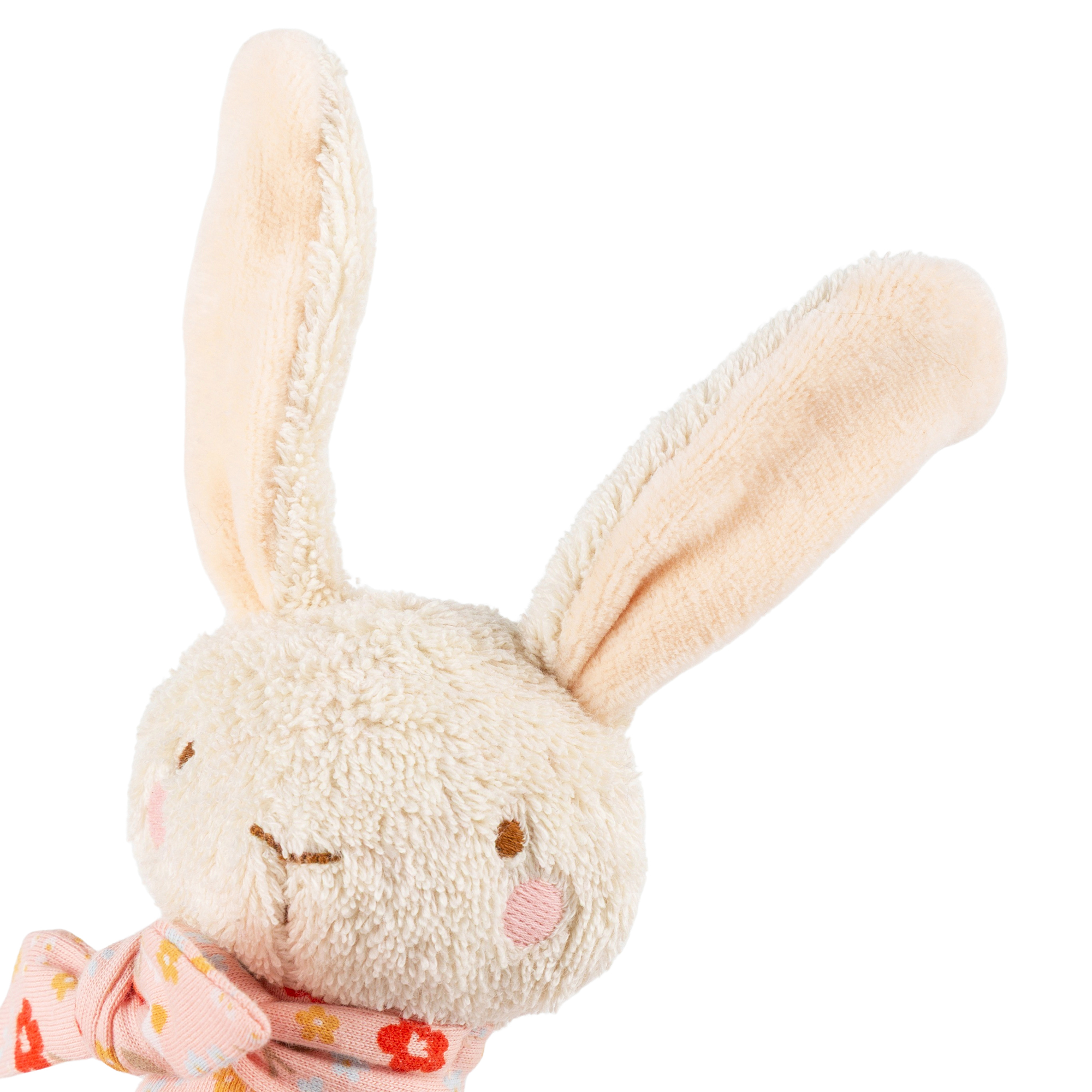 Baby Mini-Greifling Hase, weiß