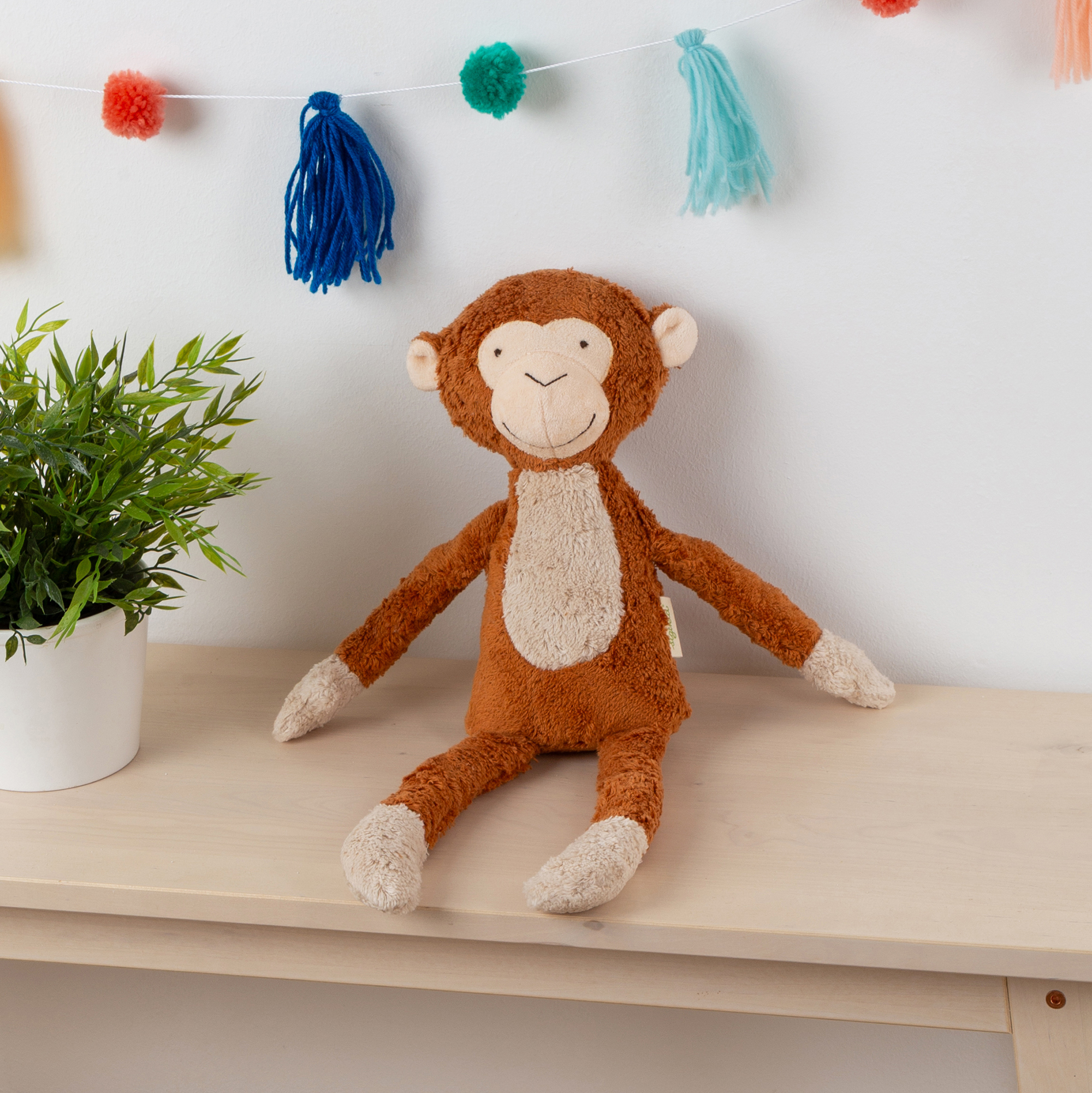 Organic soft toy monkey, Green Collection Organic soft toy monkey, Green Collection