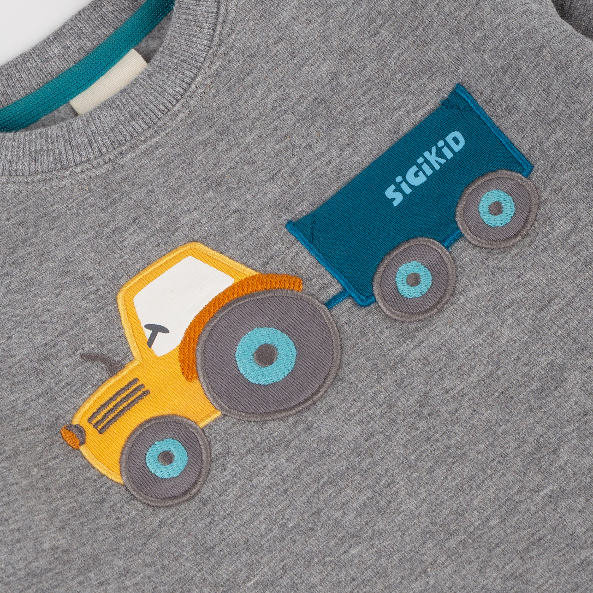 Baby sweatshirt tractor & Co, trailer pocket
