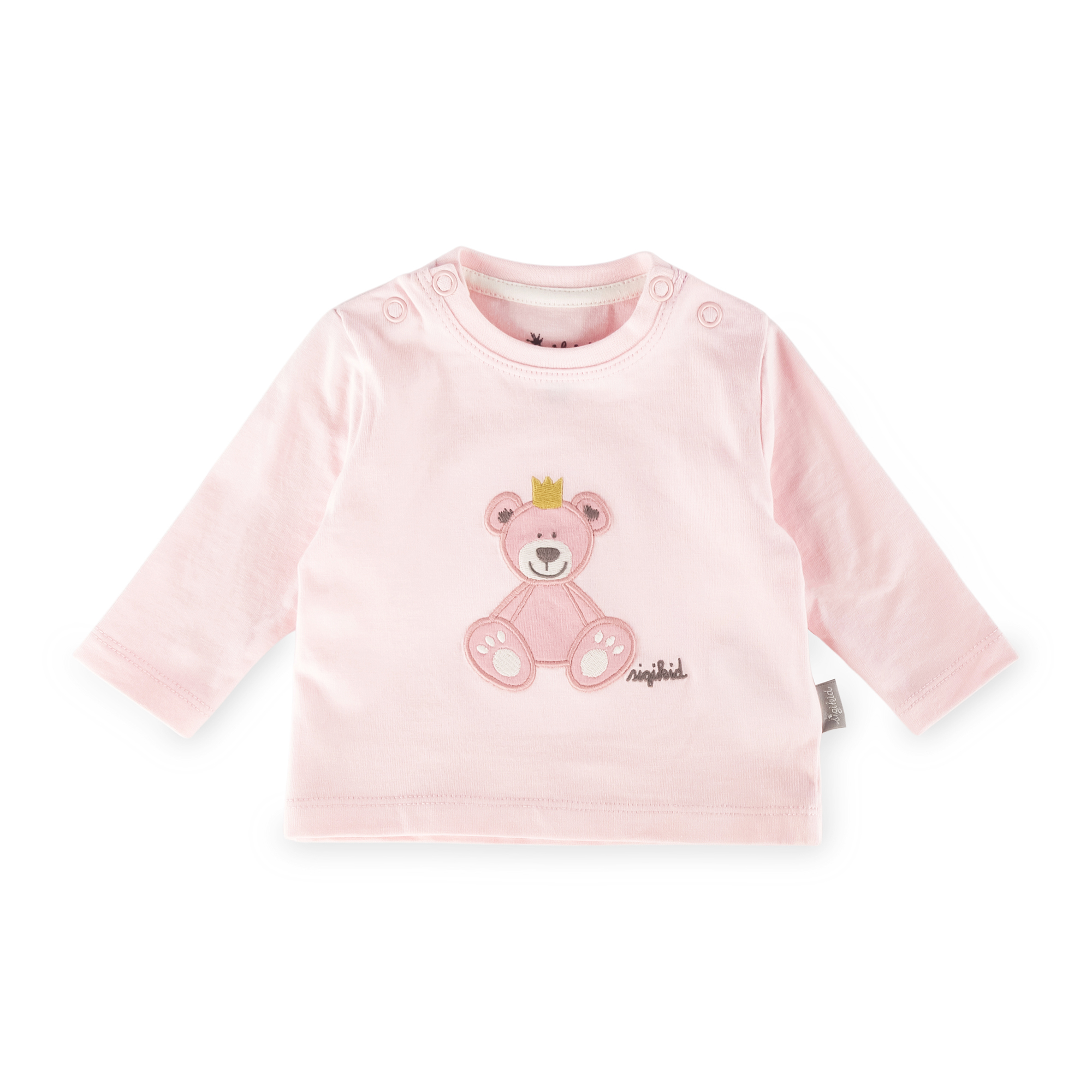 Newborn baby long sleeve Tee bear prince, pink