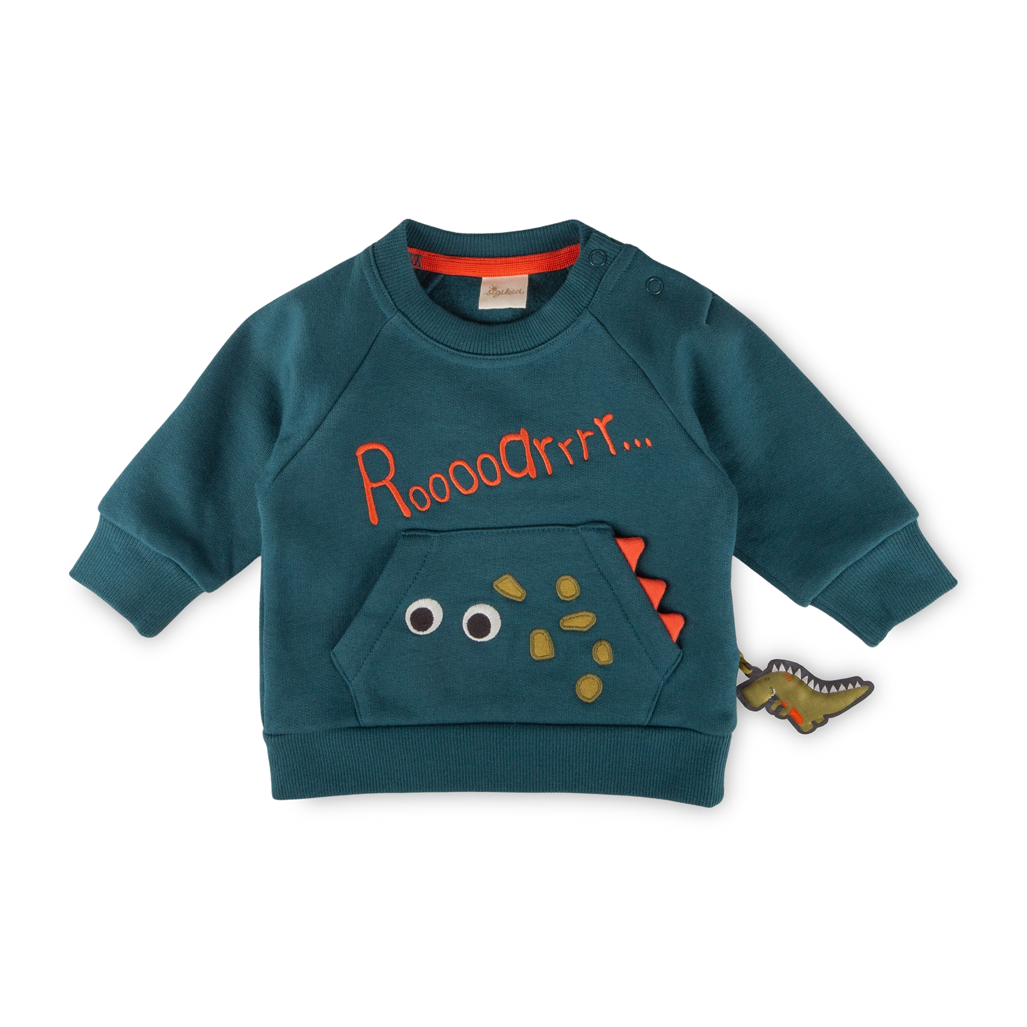 Baby sweatshirt Roar, front pocket, Dino Fun