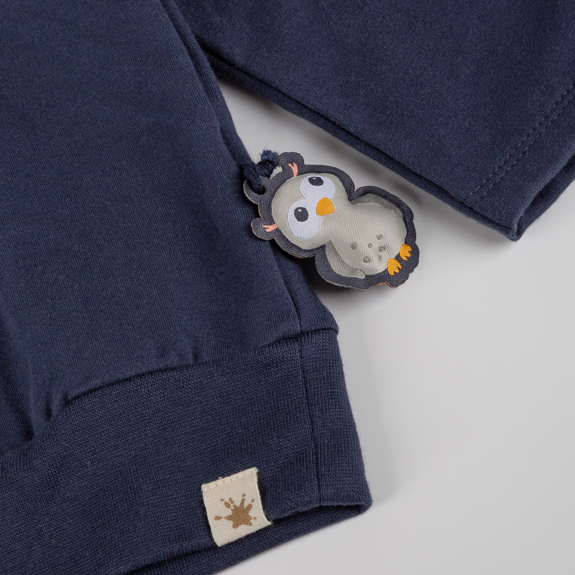 Baby Sweatshirt Eule Curious Owl, dunkelblau