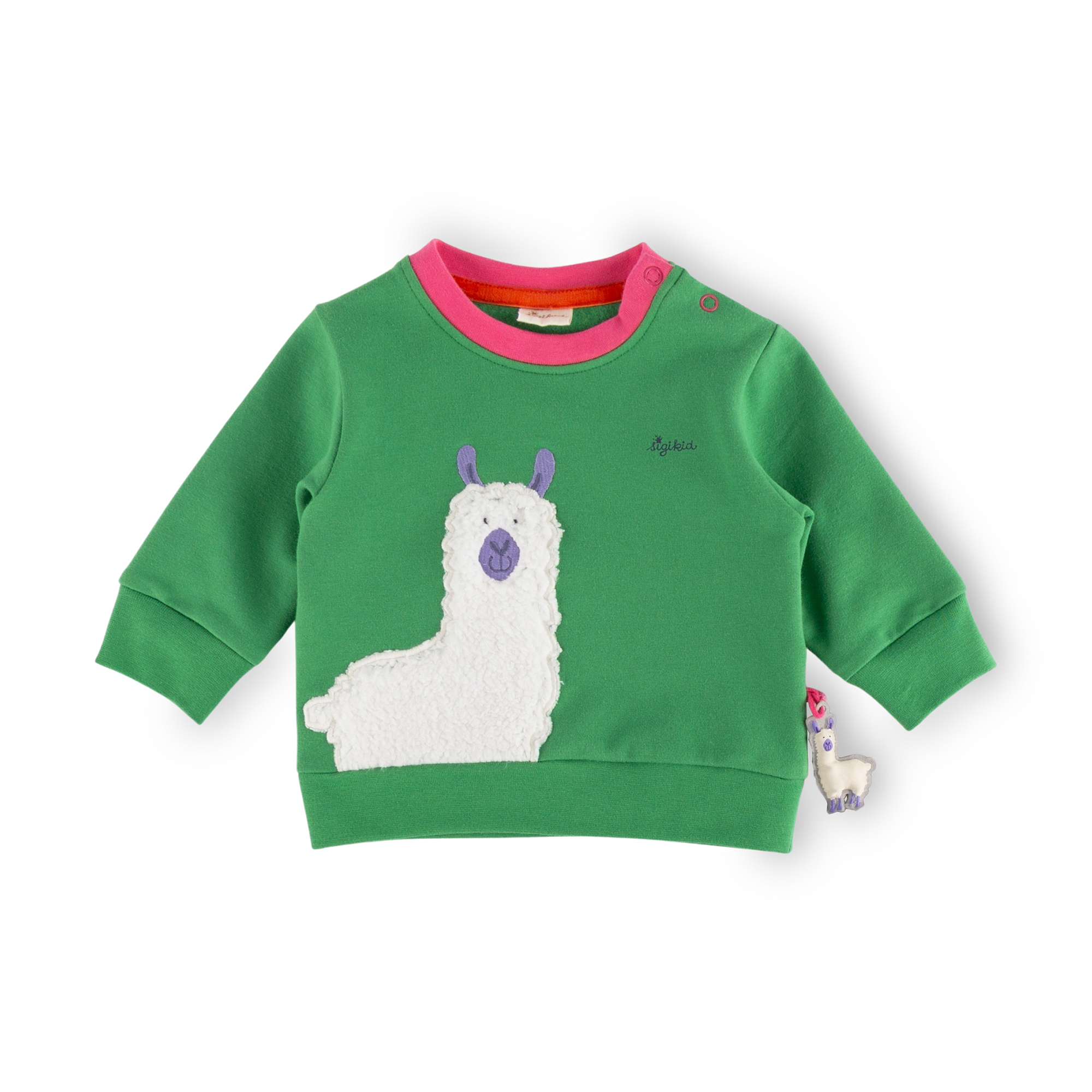 Baby Sweatshirt Crazy Lama, grün