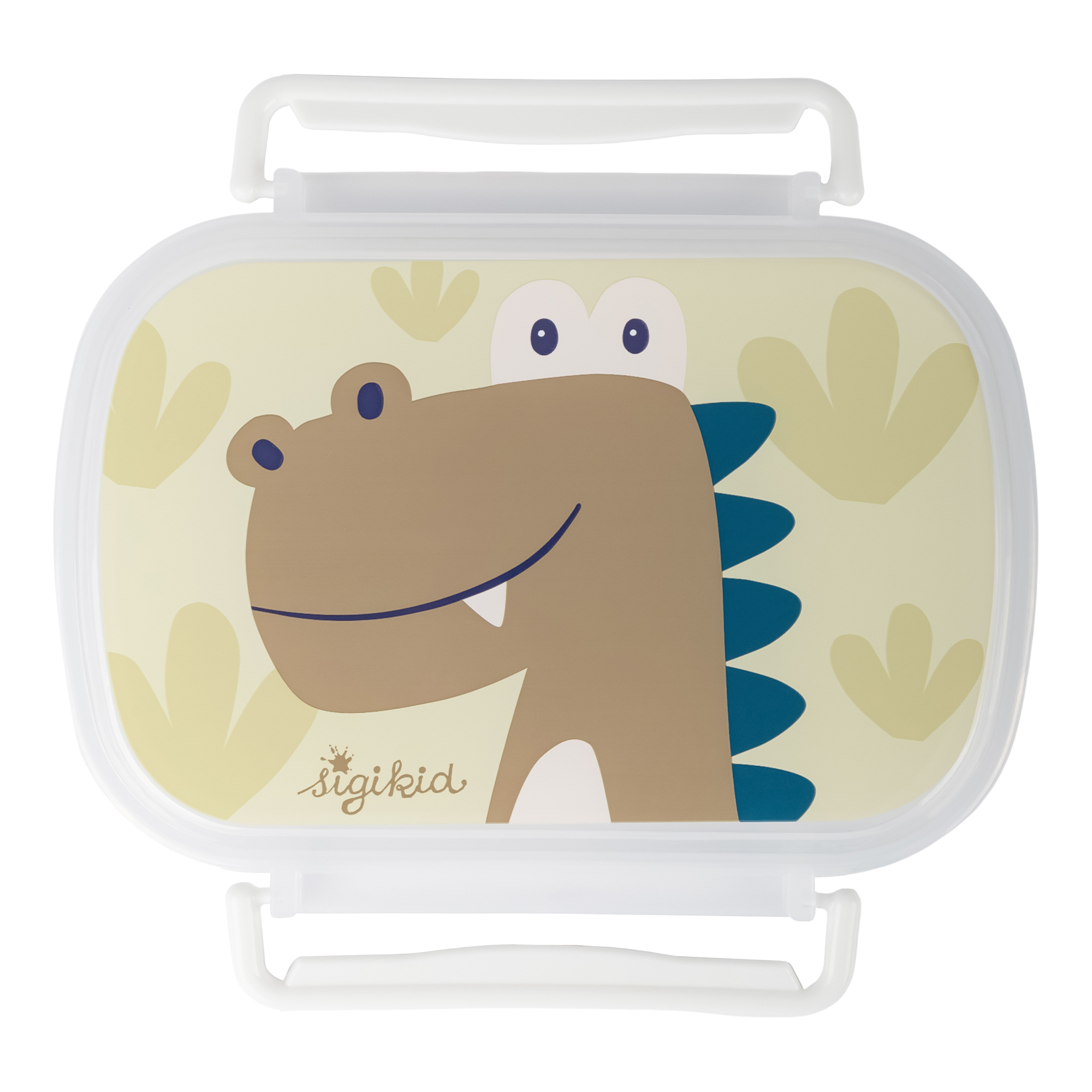 Lunchbox dinosaur, separate veggie tray