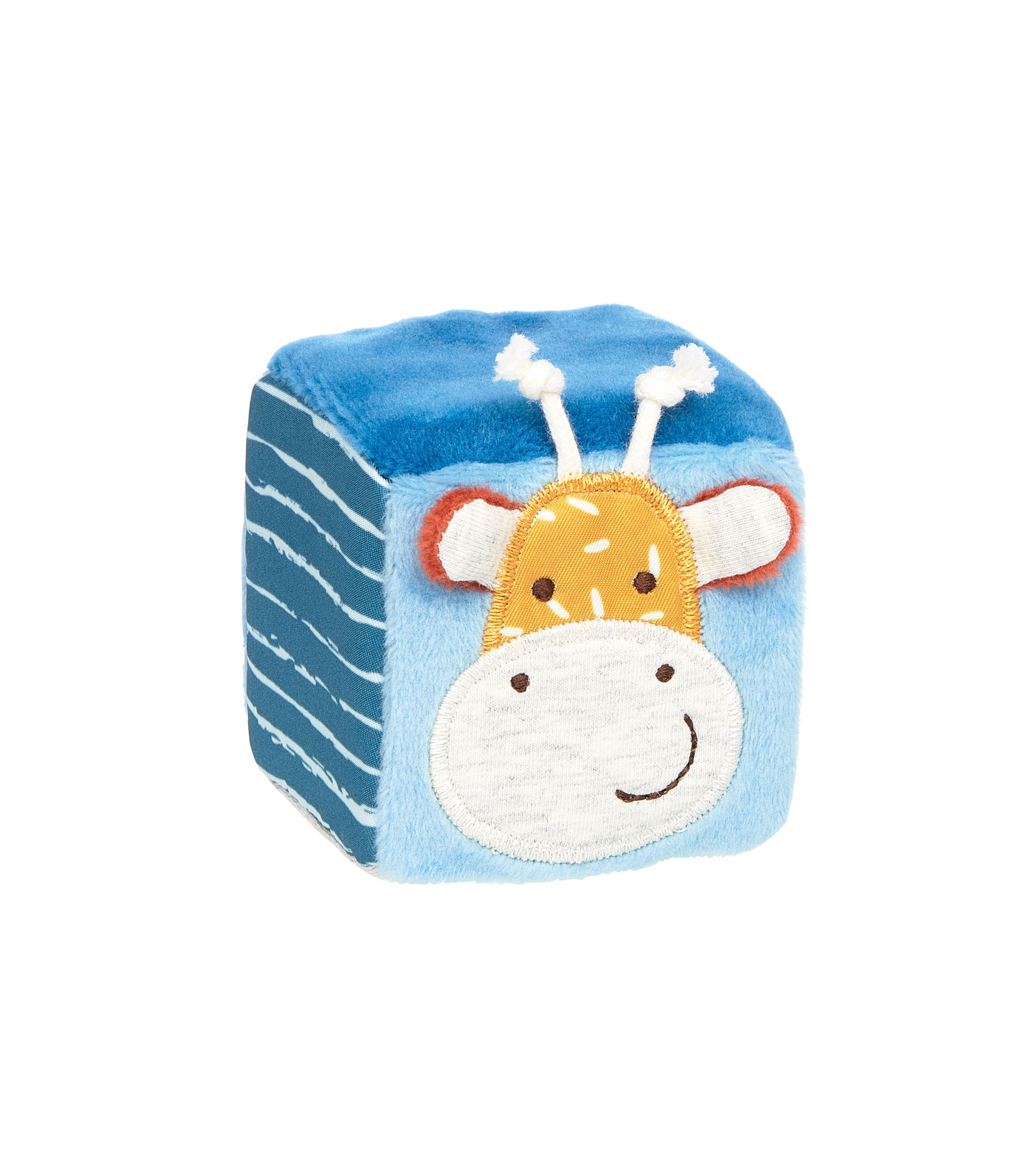 Baby soft toy cube dice set with rattle,squeaker, mirror