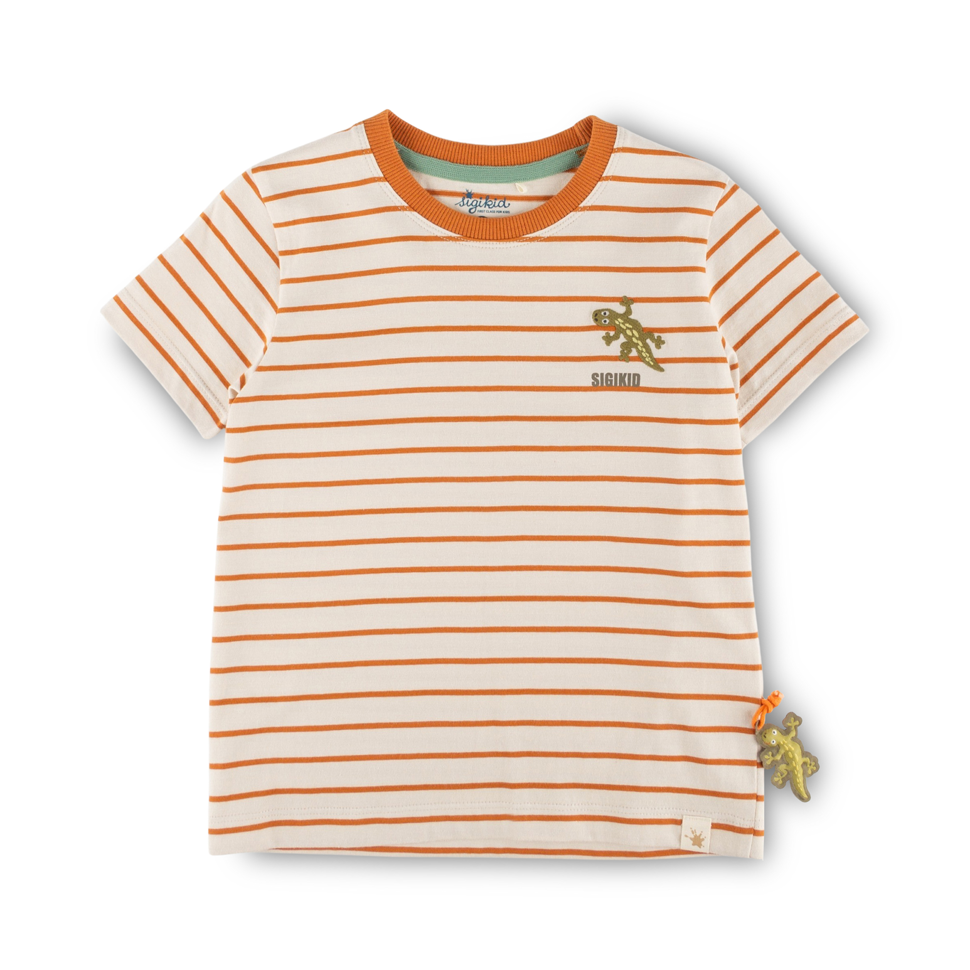 Striped children's T-shirt gecko, Jungle