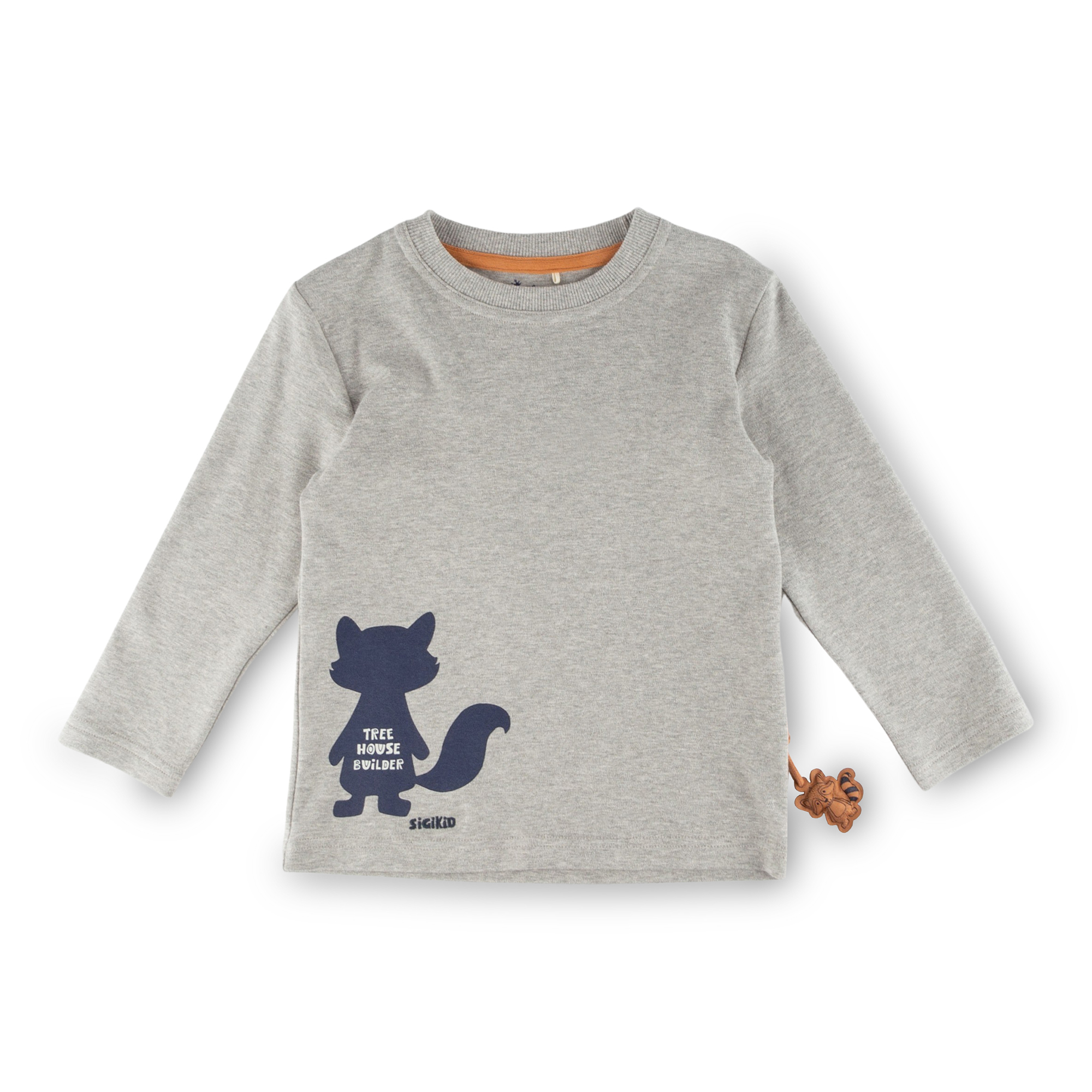 Kinder Langarmshirt Forest Adventure, grau