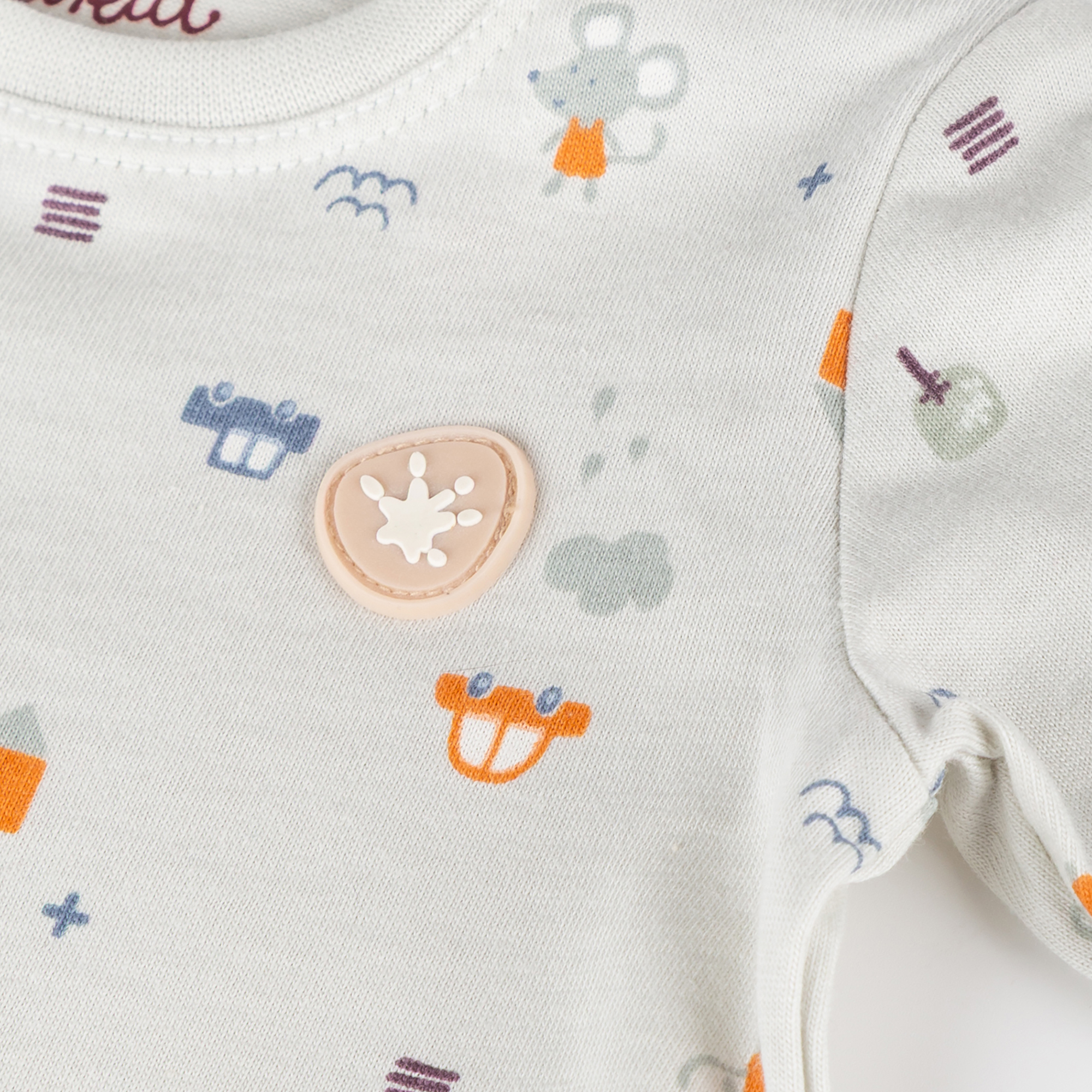 Newborn baby long sleeve Tee, tiny print