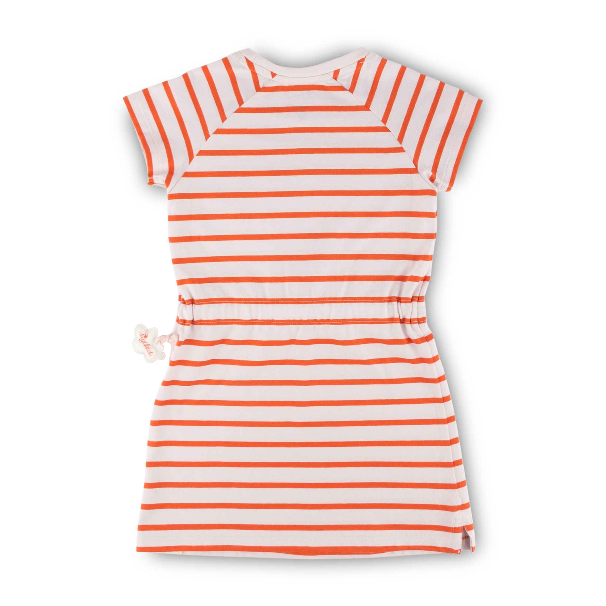 Casual girls' summer jersey dress striped