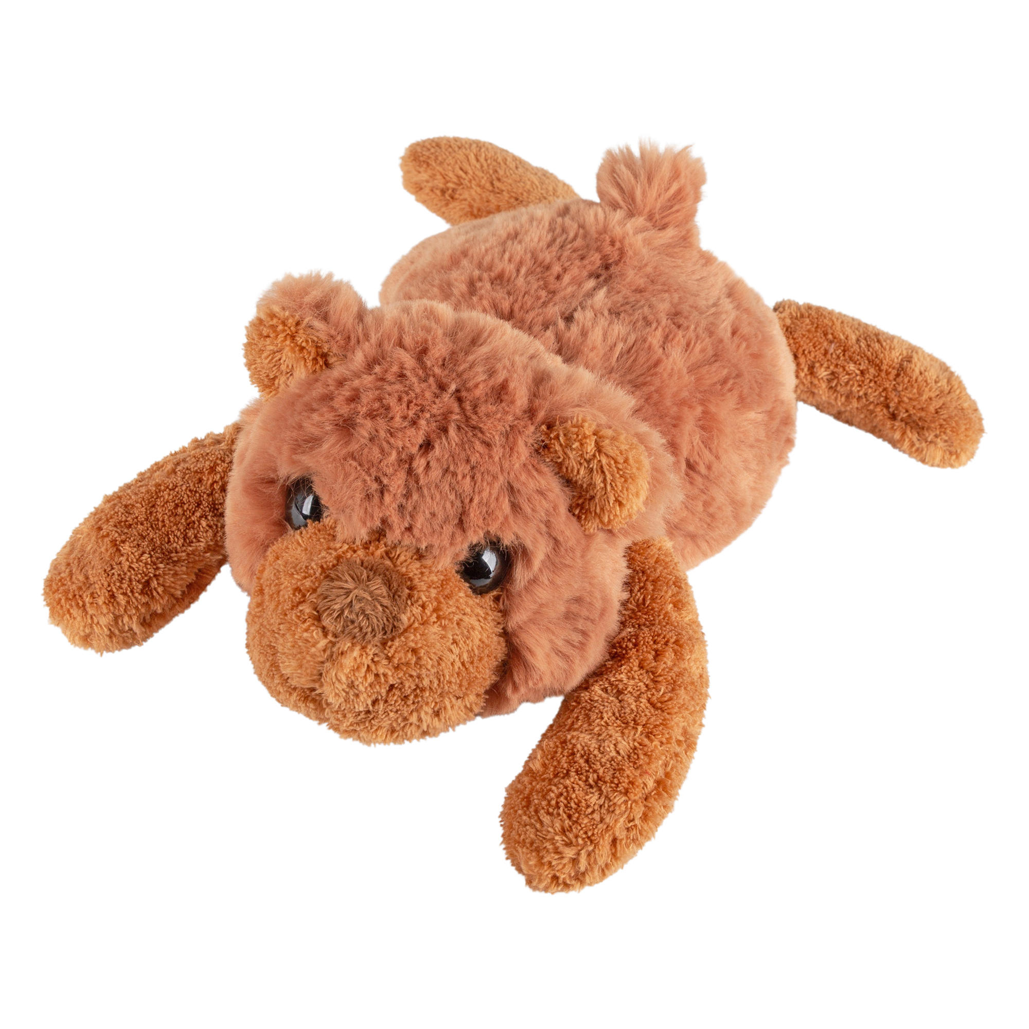 Kuscheltier Bär liegend braun, Flauscherie