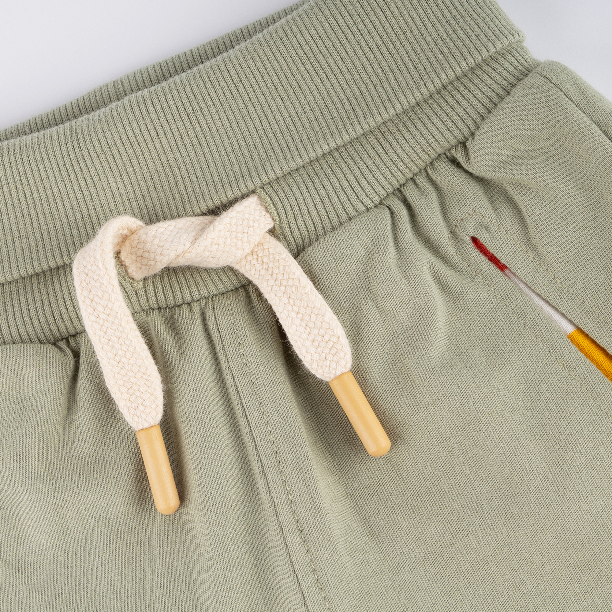 Baby jersey bermuda shorts reed green, Happy Crocodile