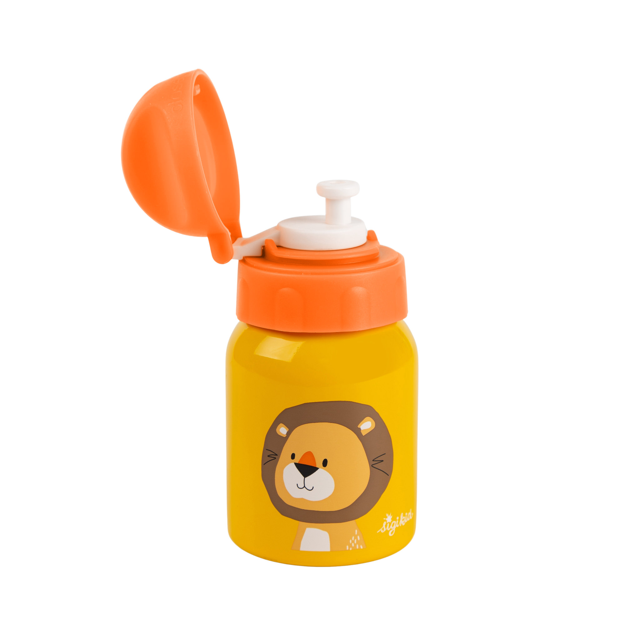 Little drink bottle lion for children, stainless steel