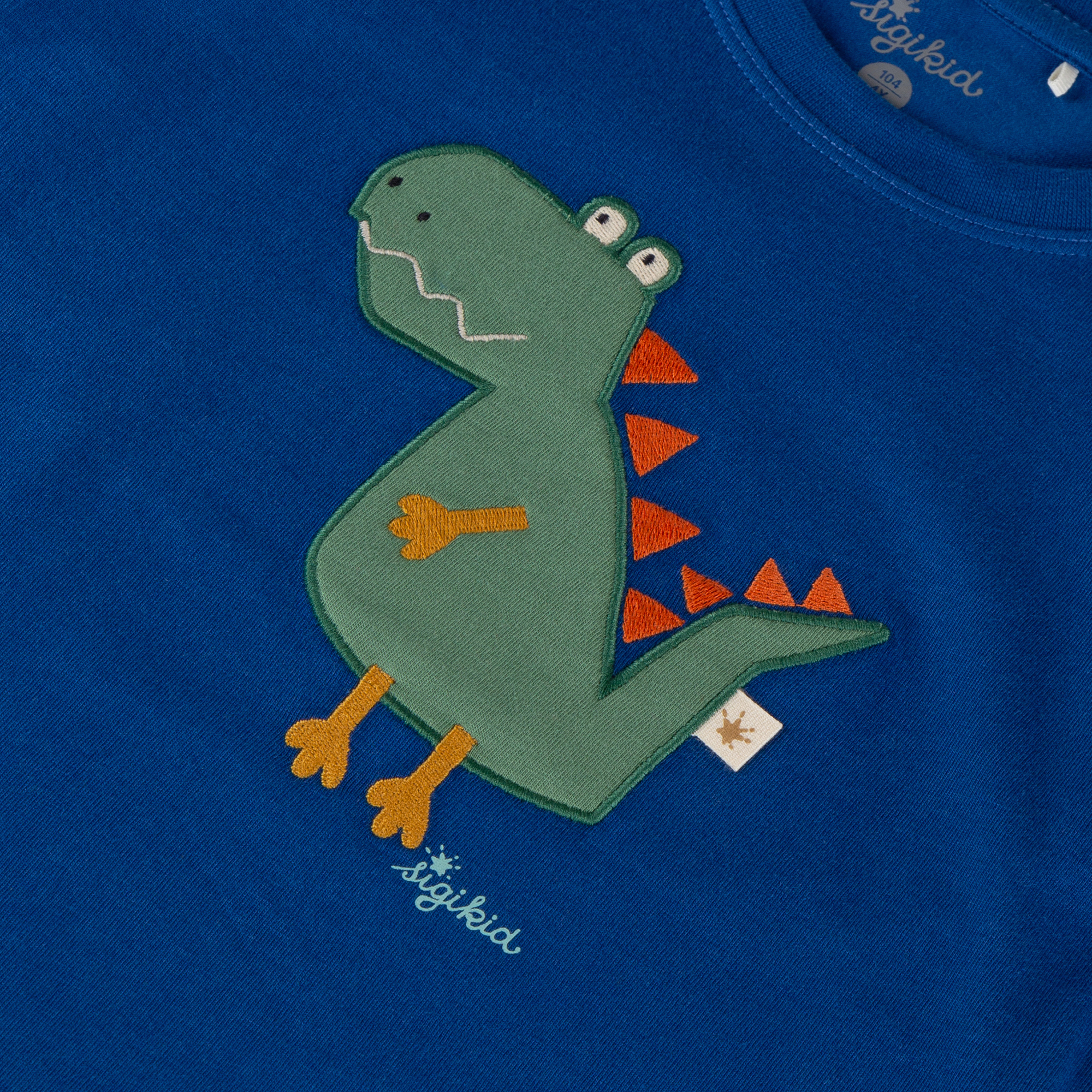 Children's long sleeve Tee dino, deep blue