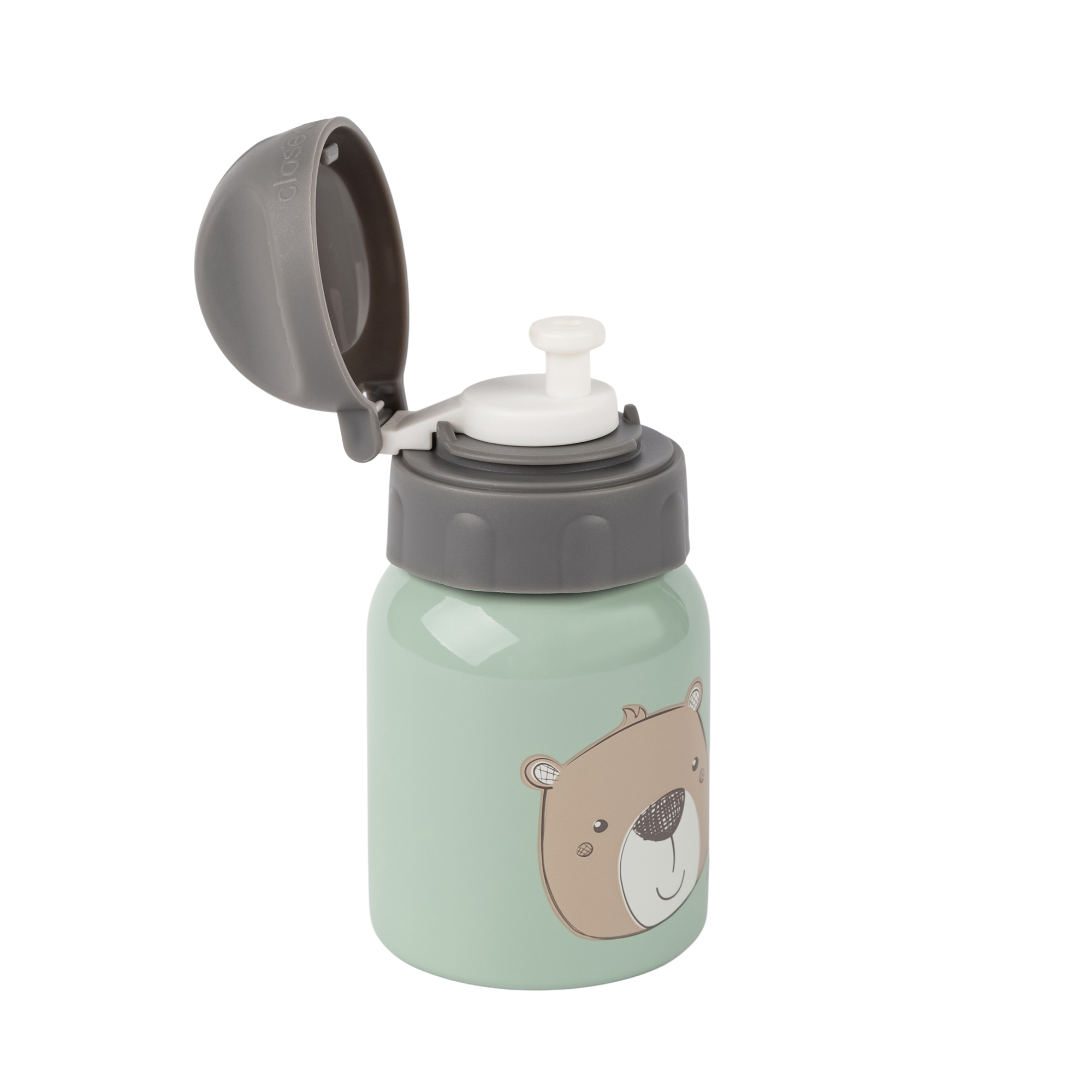Kids' drink bottle bear 250 ml, stainless steel Kids' drink bottle bear 250 ml, stainless steel