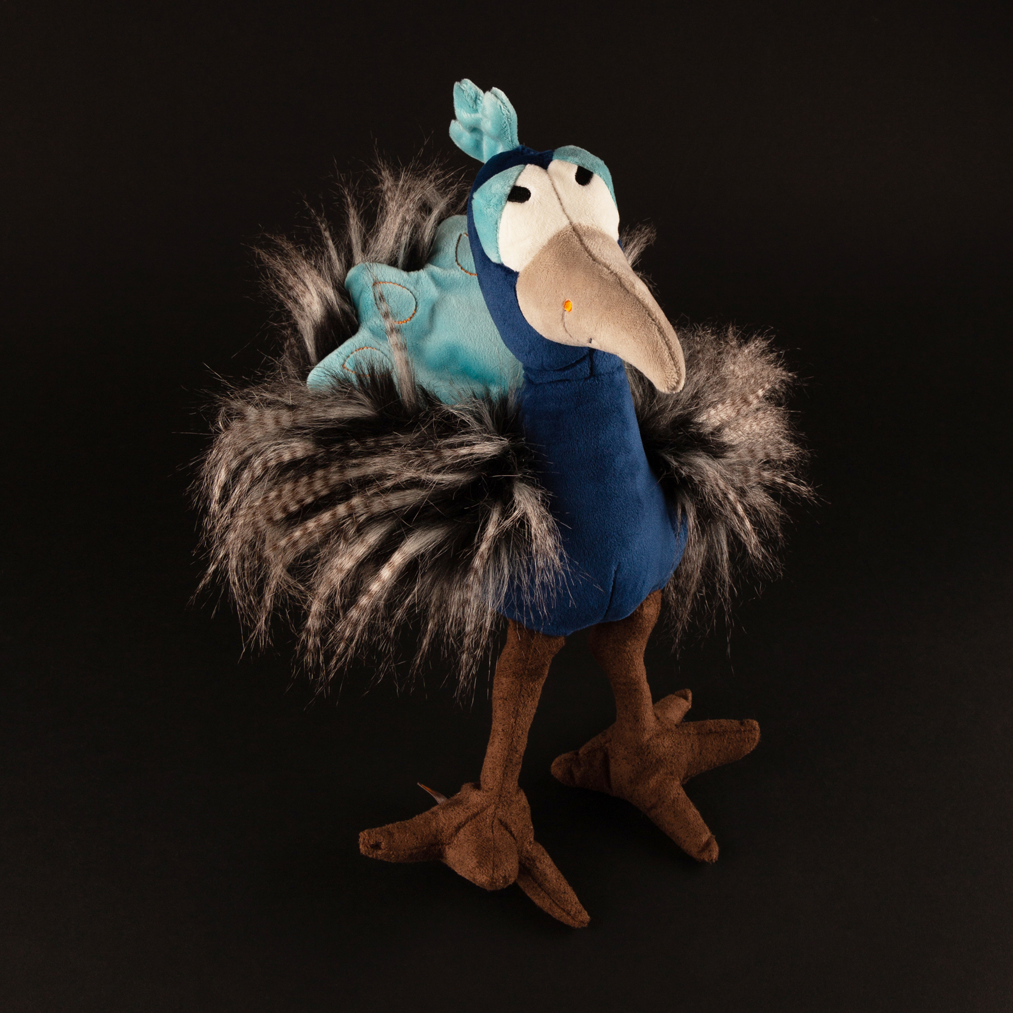 Plush peacock, Kikeriki Plush peacock, Kikeriki