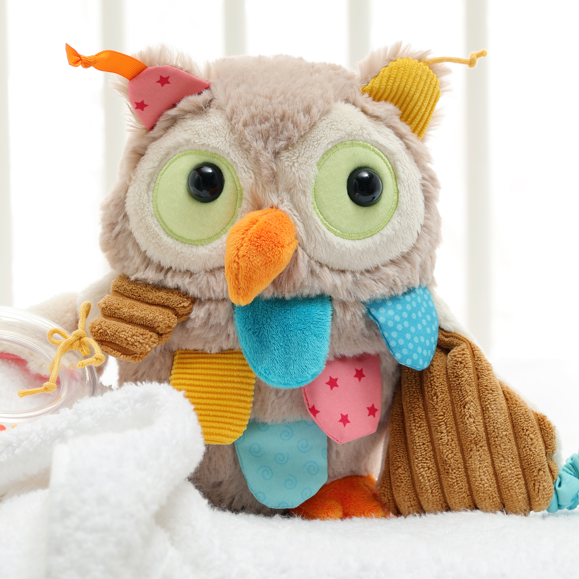 Baby activity soft toy owl