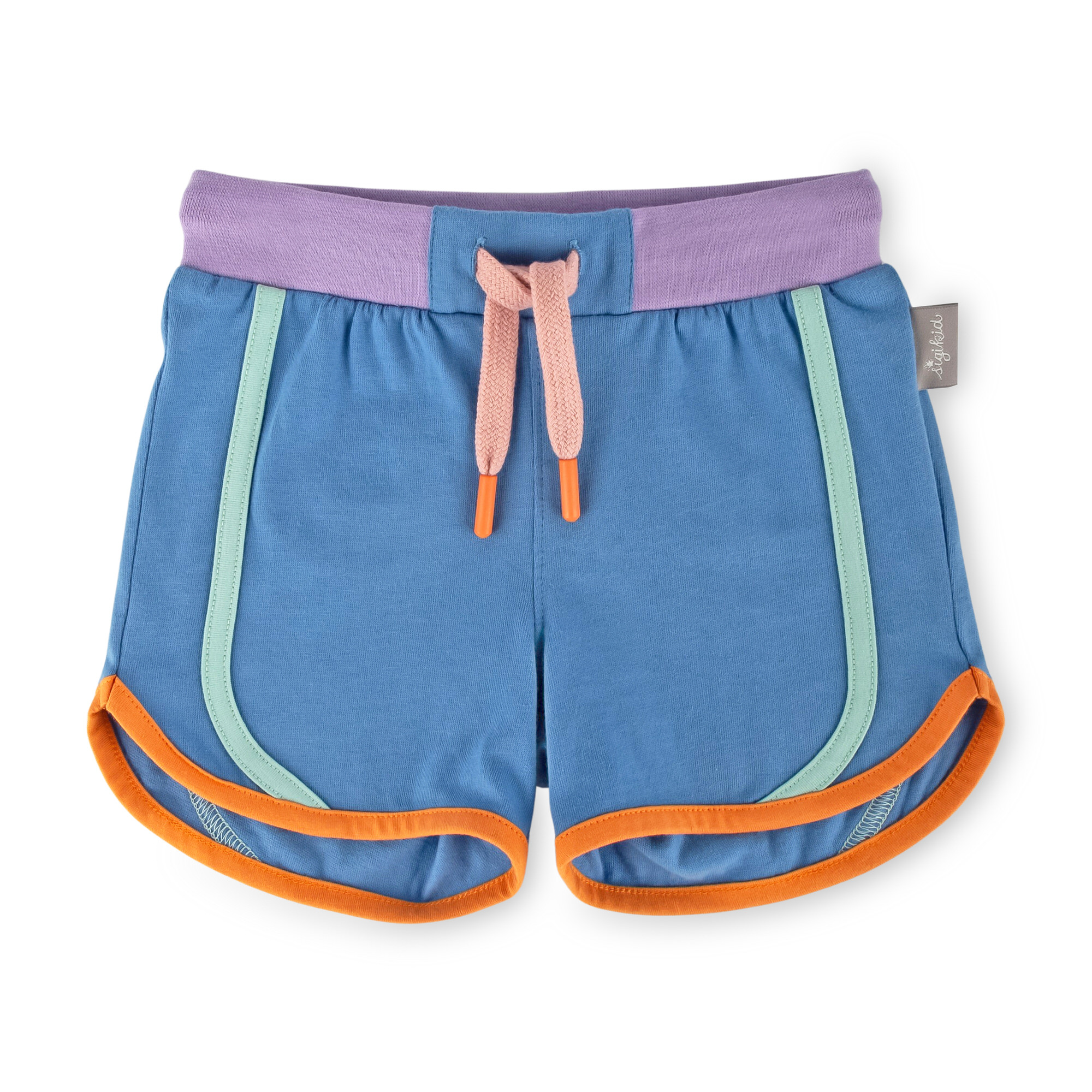 Girls' jersey shorts azure blue Girls' jersey shorts azure blue