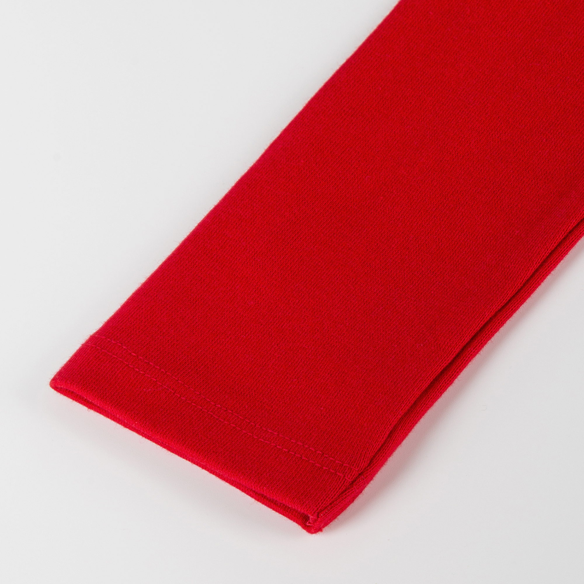 Children's rib knit leggings, bright red