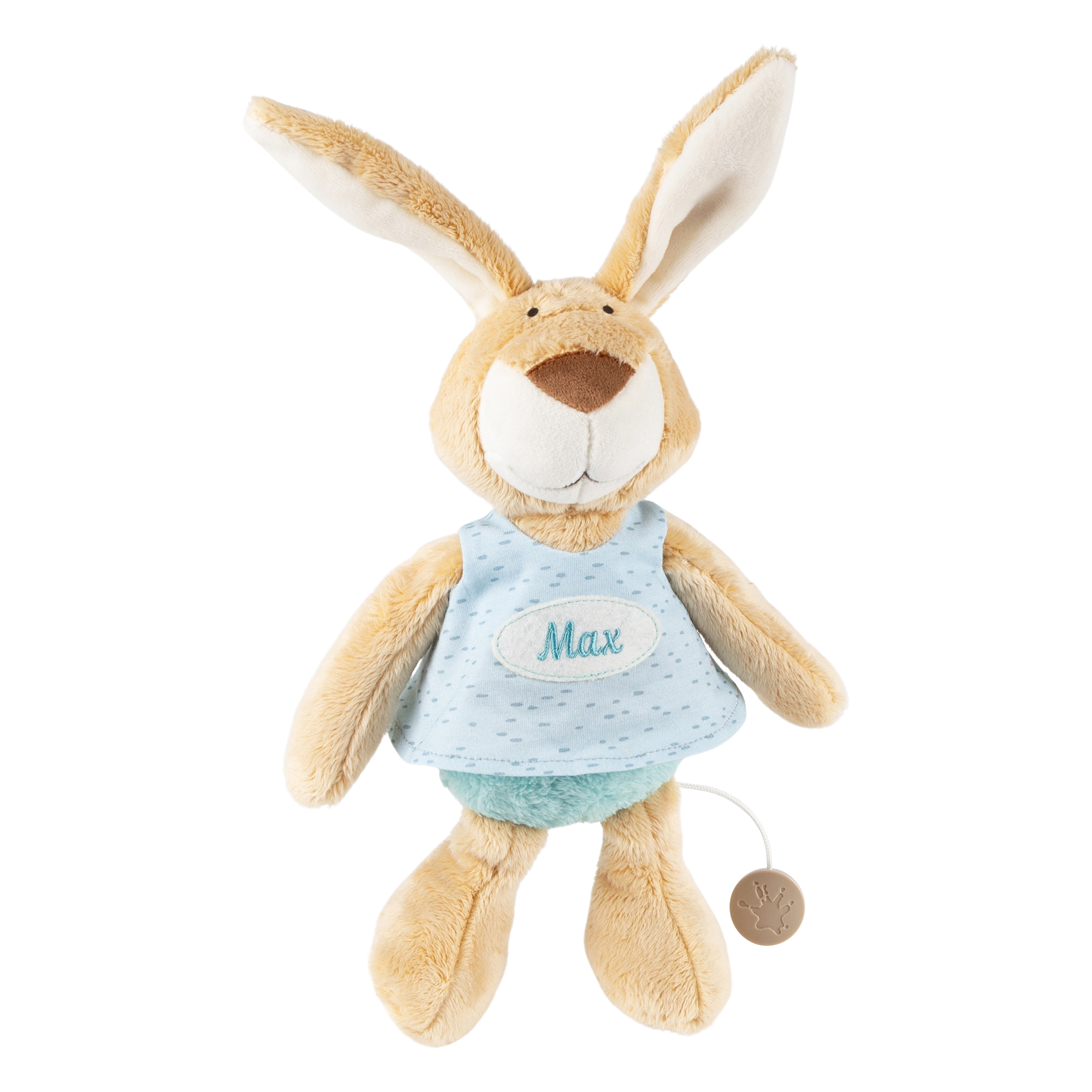 Personalised musical soft toy bunny