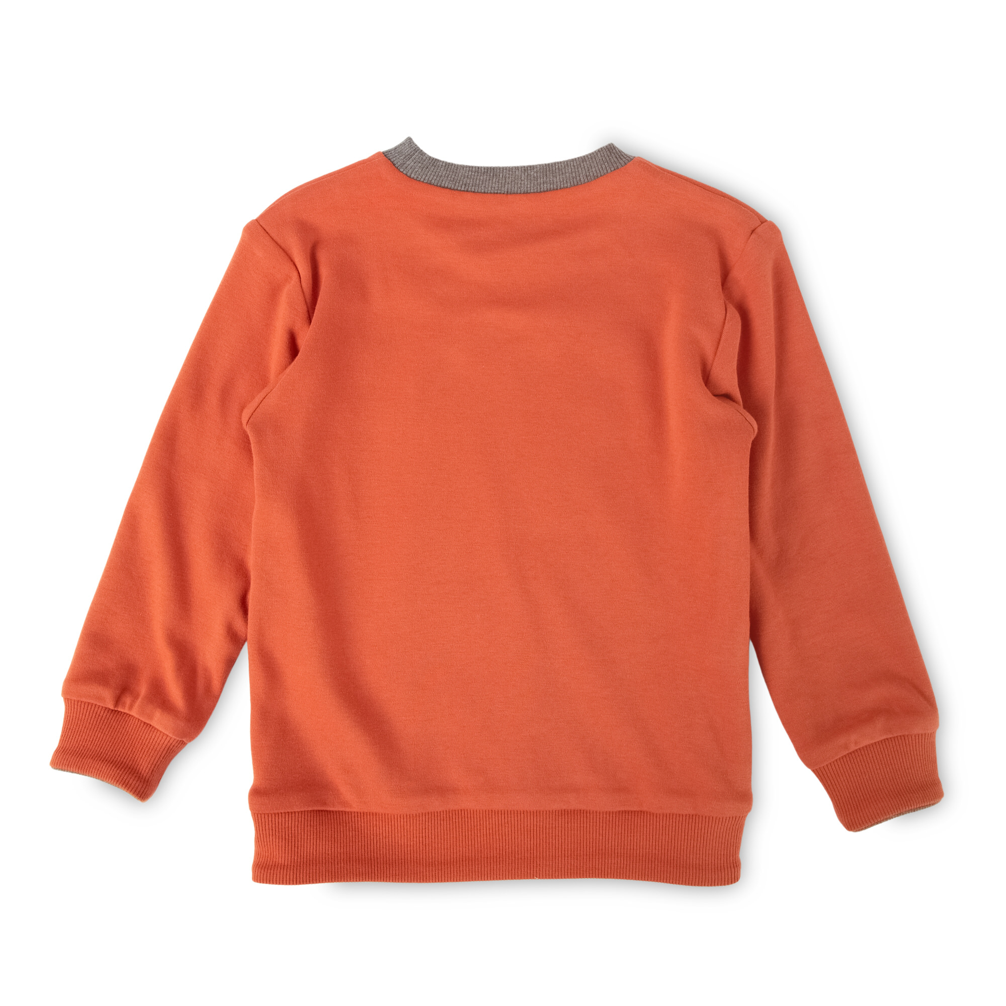 Kinder Wendeshirt, orange oder grau geringelt