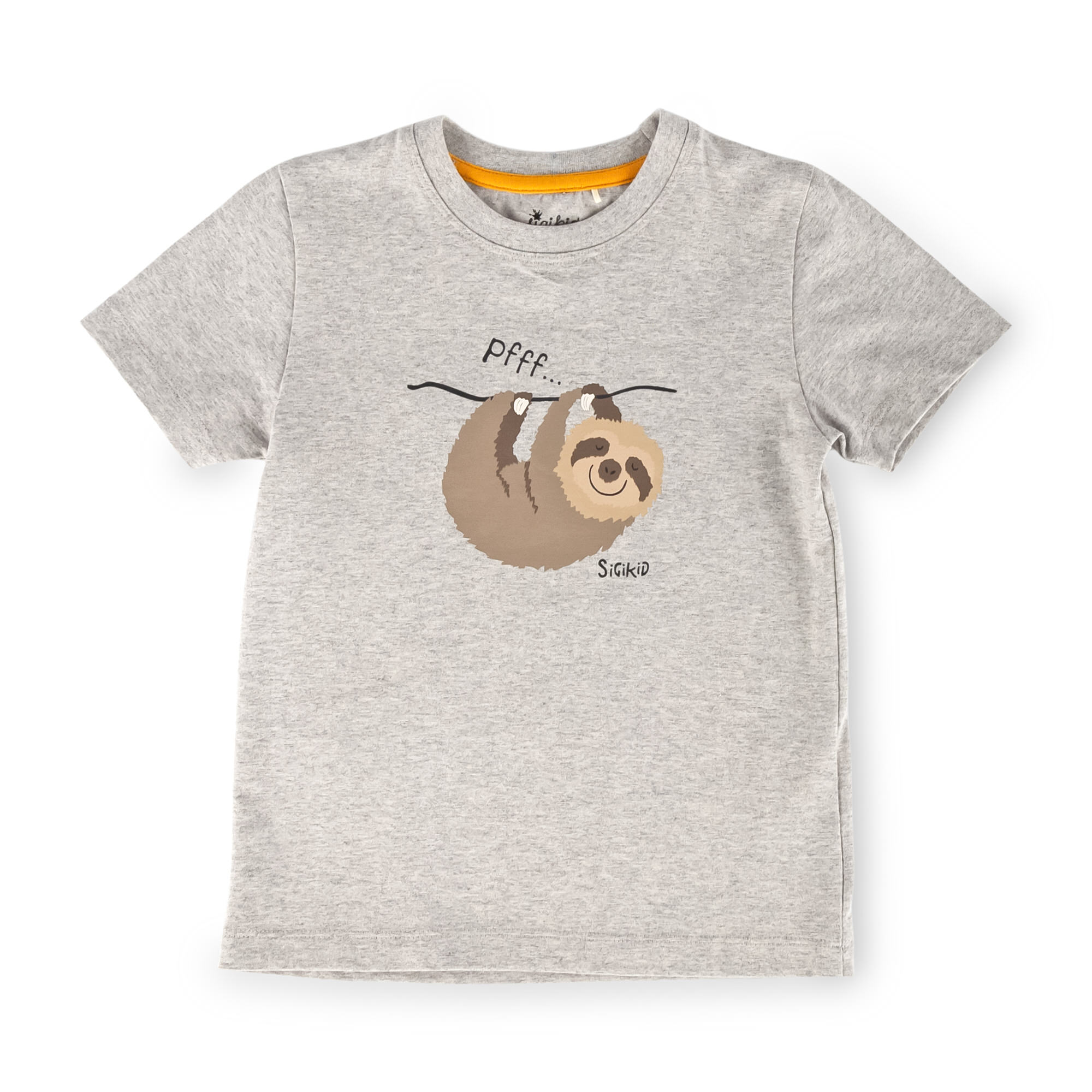 Kinder Pyjama Faultier, gelb Kinder Pyjama Faultier, gelb