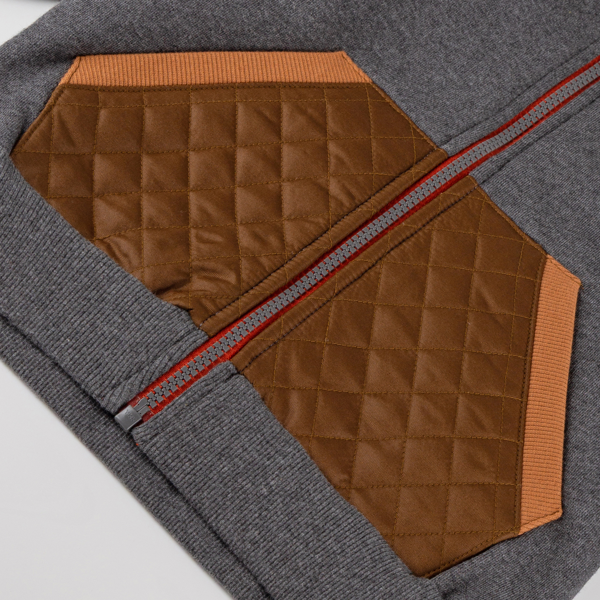 Kinder Sweatjacke mit Fleece Kapuze, dunkelgrau