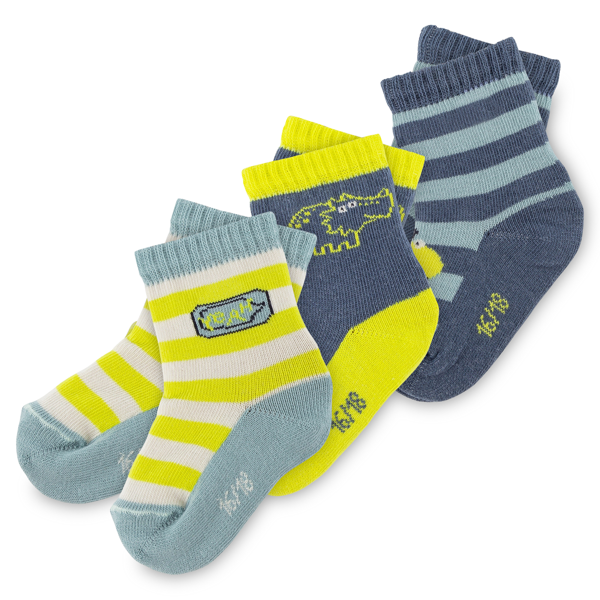 Baby 3er-Sockenset Sporty Dino Baby 3er-Sockenset Sporty Dino