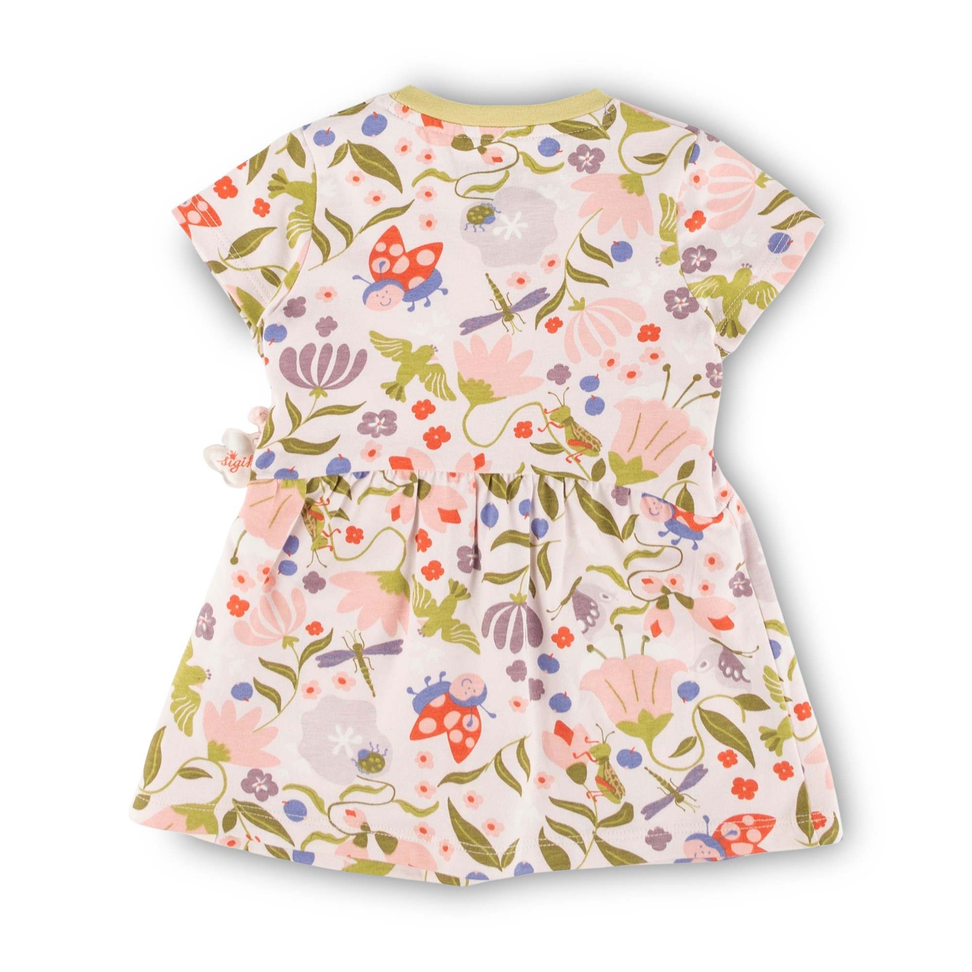 Baby summer dress flower meadow, Happy Ladybug