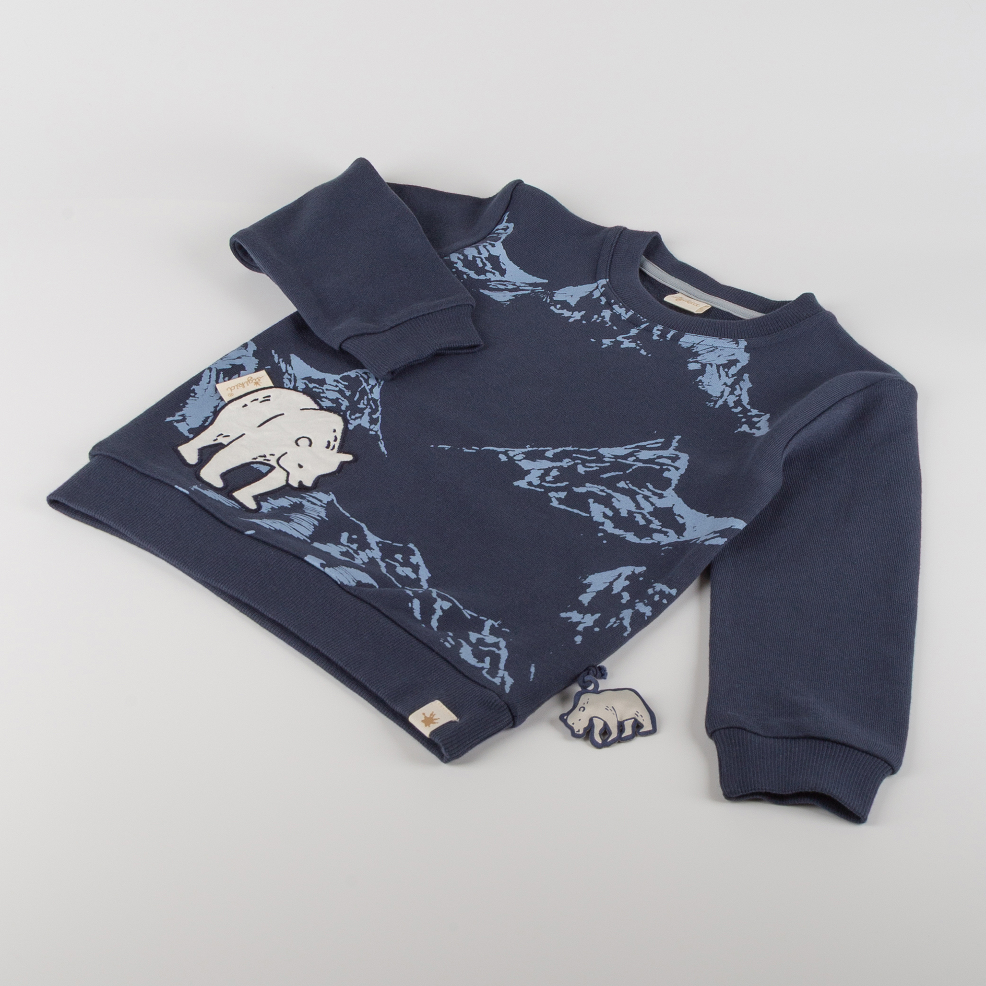 Kinder Sweatshirt Eisbär Polar Friends, dunkelblau Kinder Sweatshirt Eisbär Polar Friends, dunkelblau