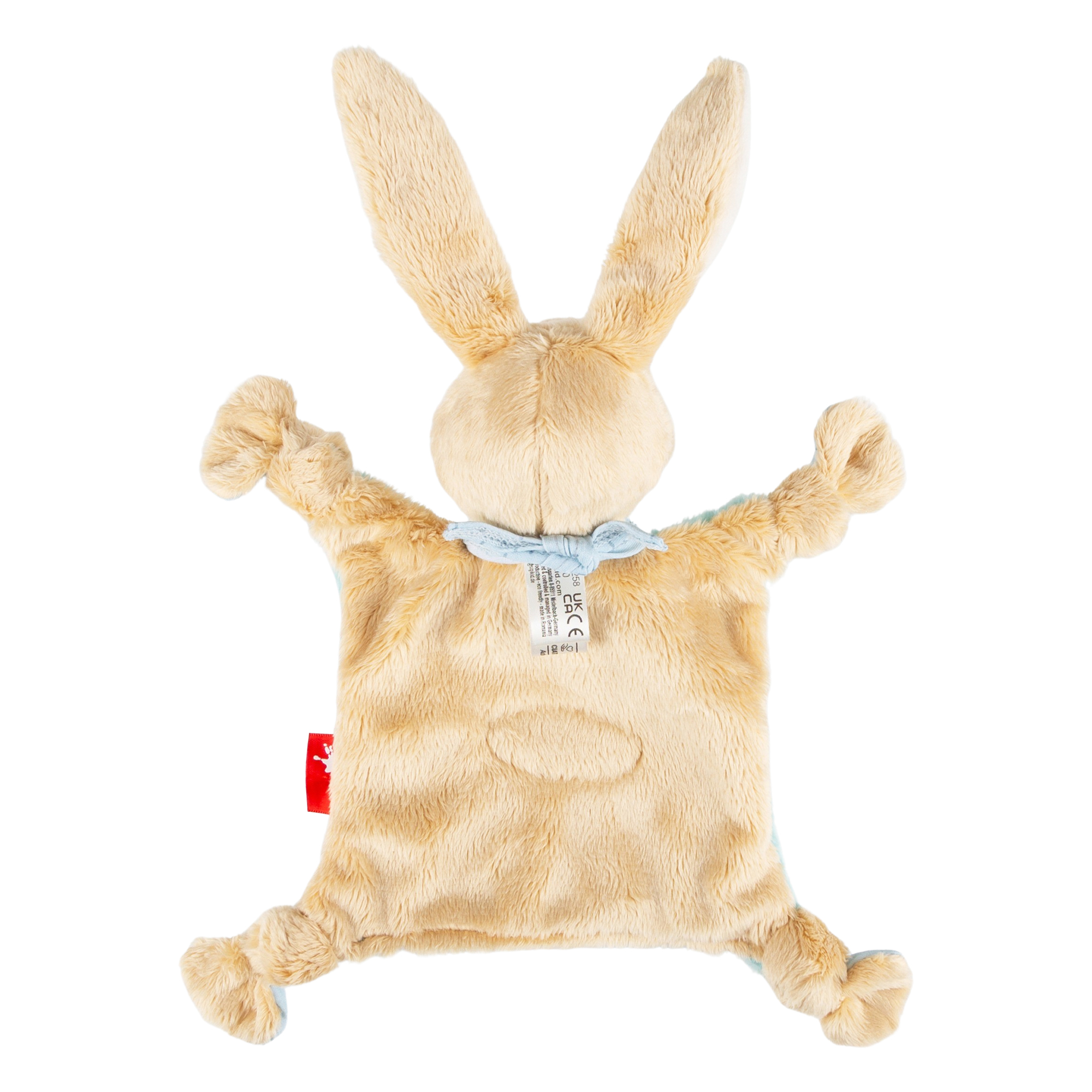 Namensschnuffeltuch Hase türkis