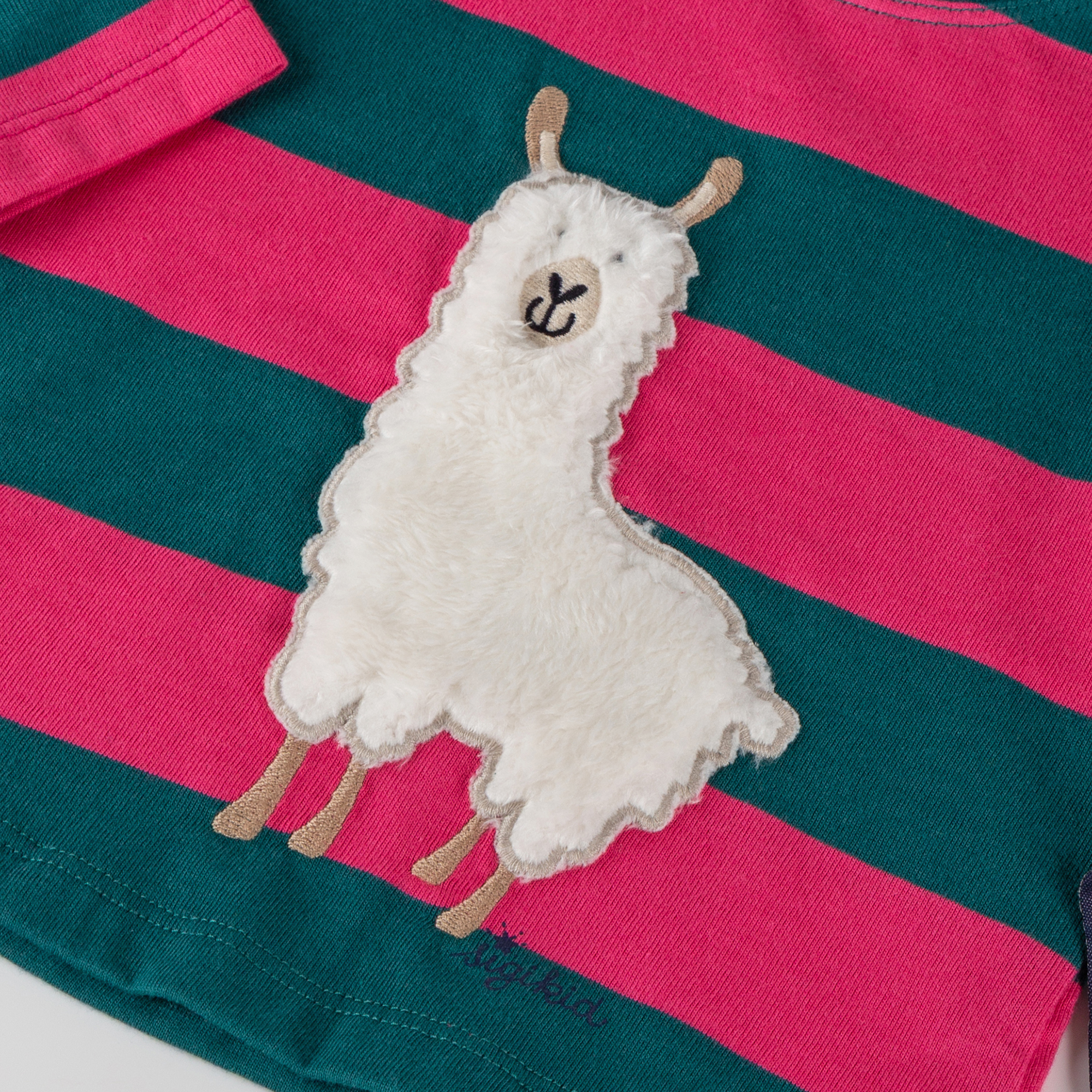 Baby long sleeve Tee llama, shoulder frills