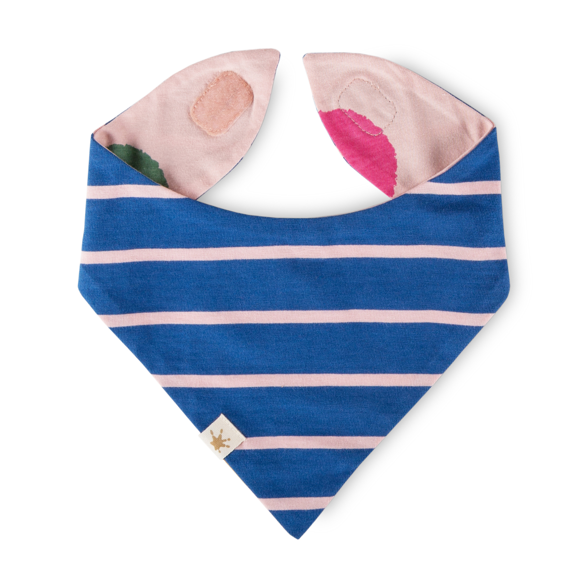 Baby Wendehalstuch, rosa oder geringelt