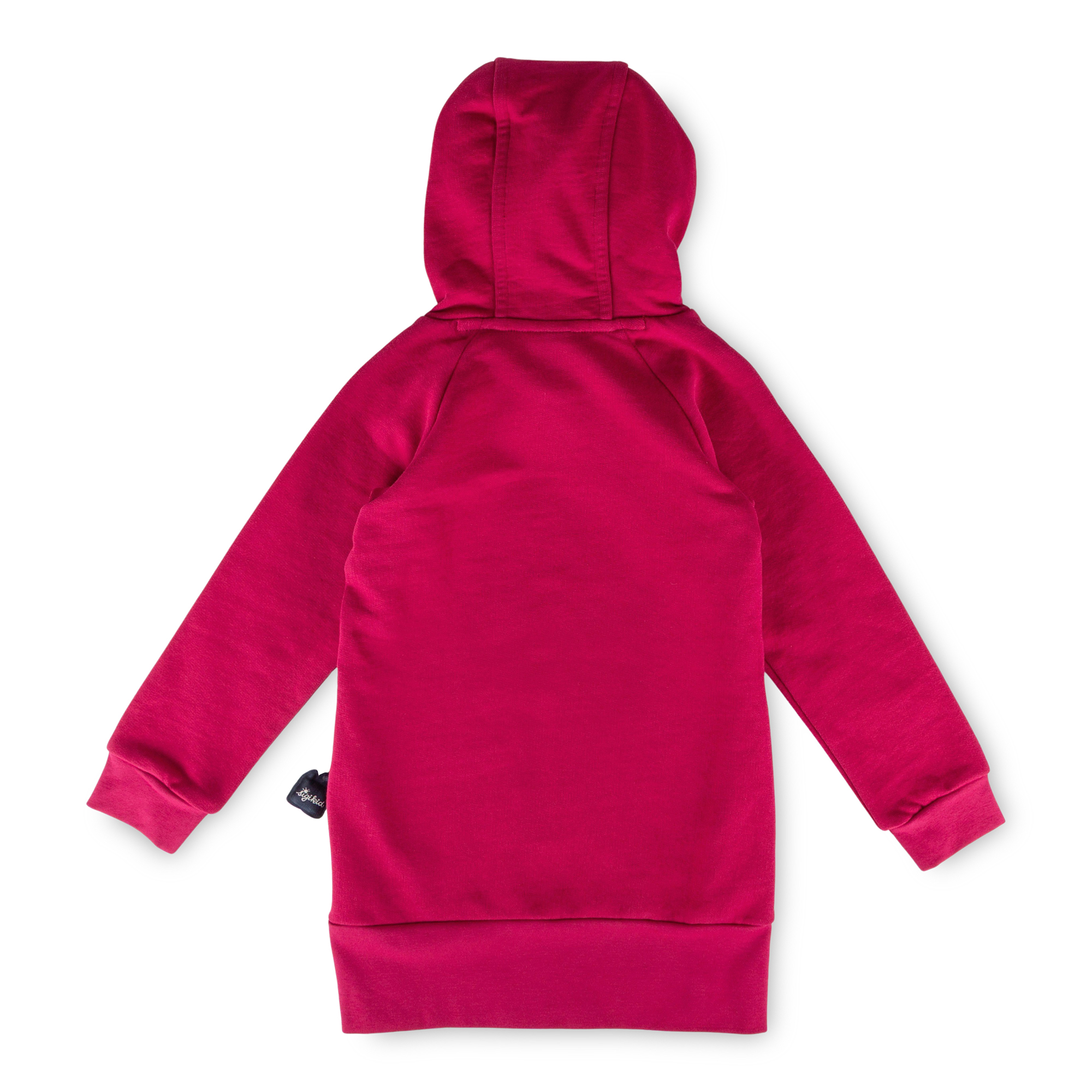 Kinder Kapuzen Sweatkleid Pferd, pink
