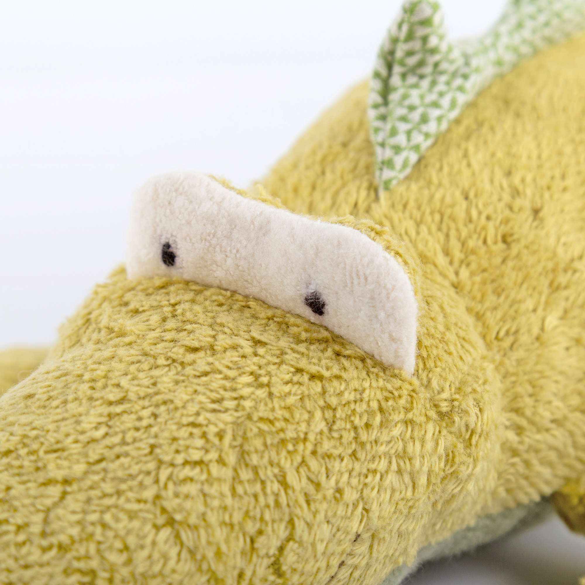 Organic soft toy crocodile, Green Collection