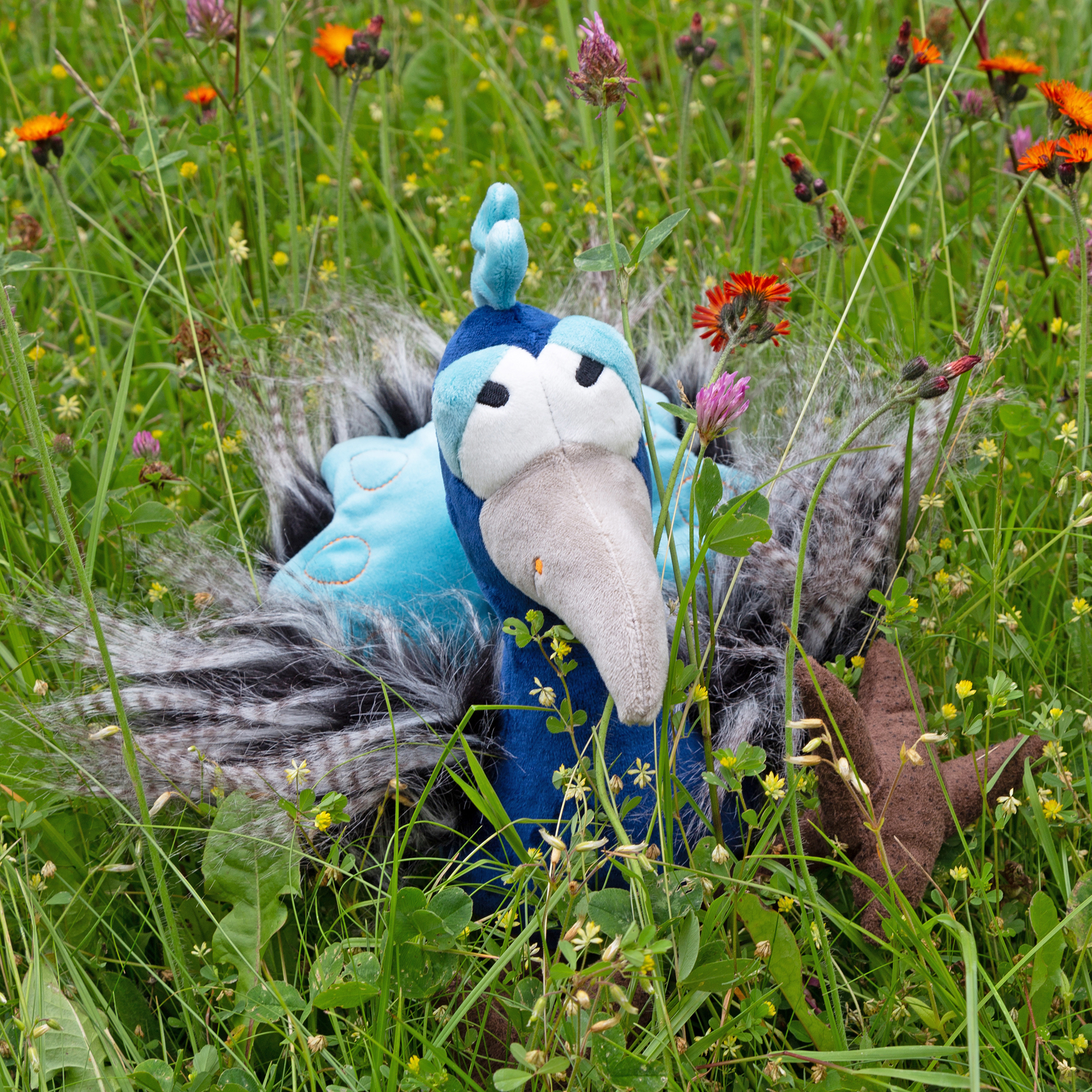 Plush peacock, Kikeriki Plush peacock, Kikeriki
