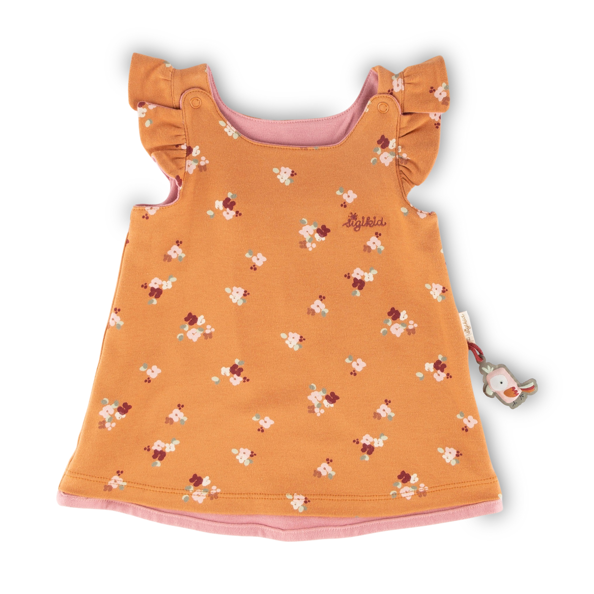 Reversible baby jumper dress cockatoo