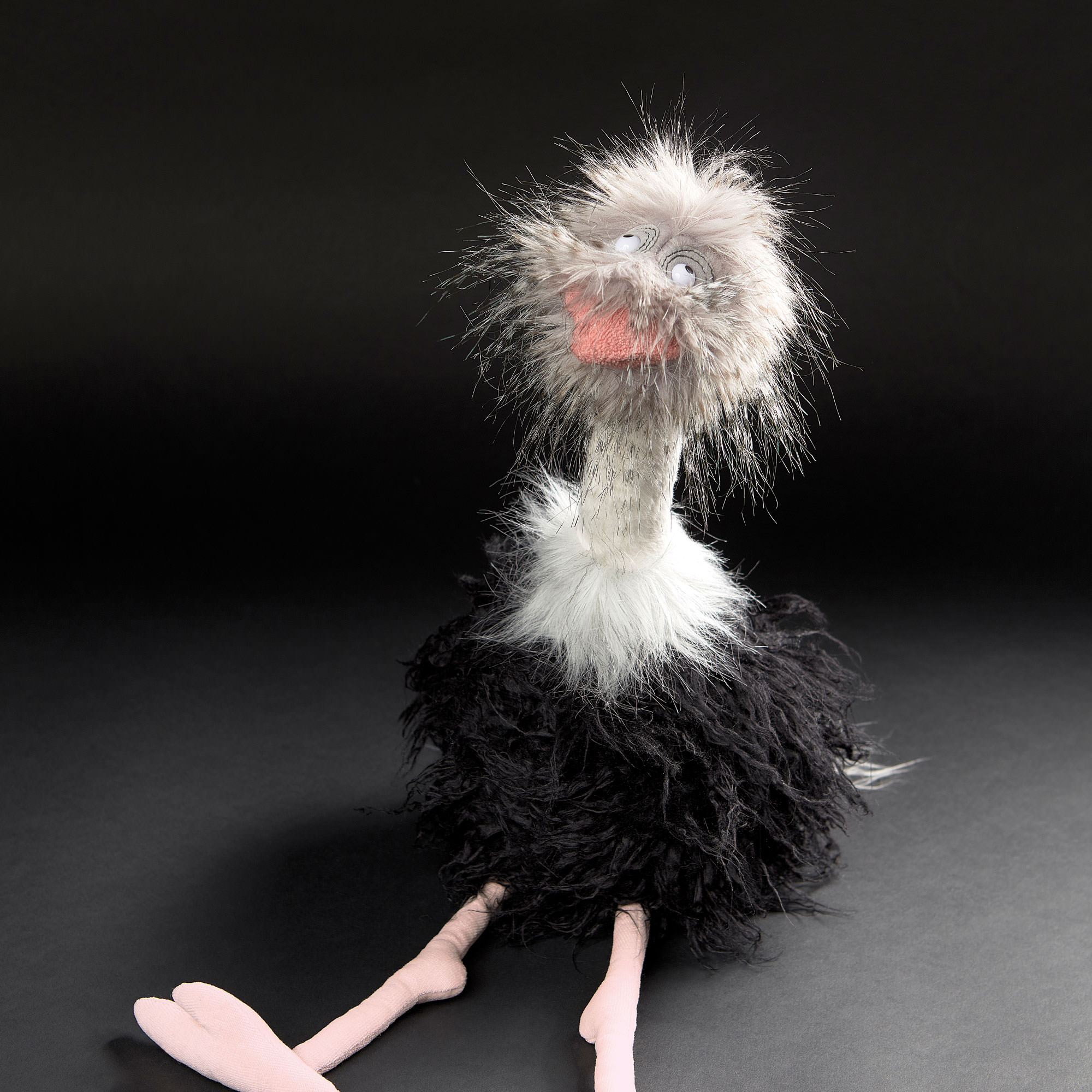 Stuffed animal ostrich "Head Up", BEASTS