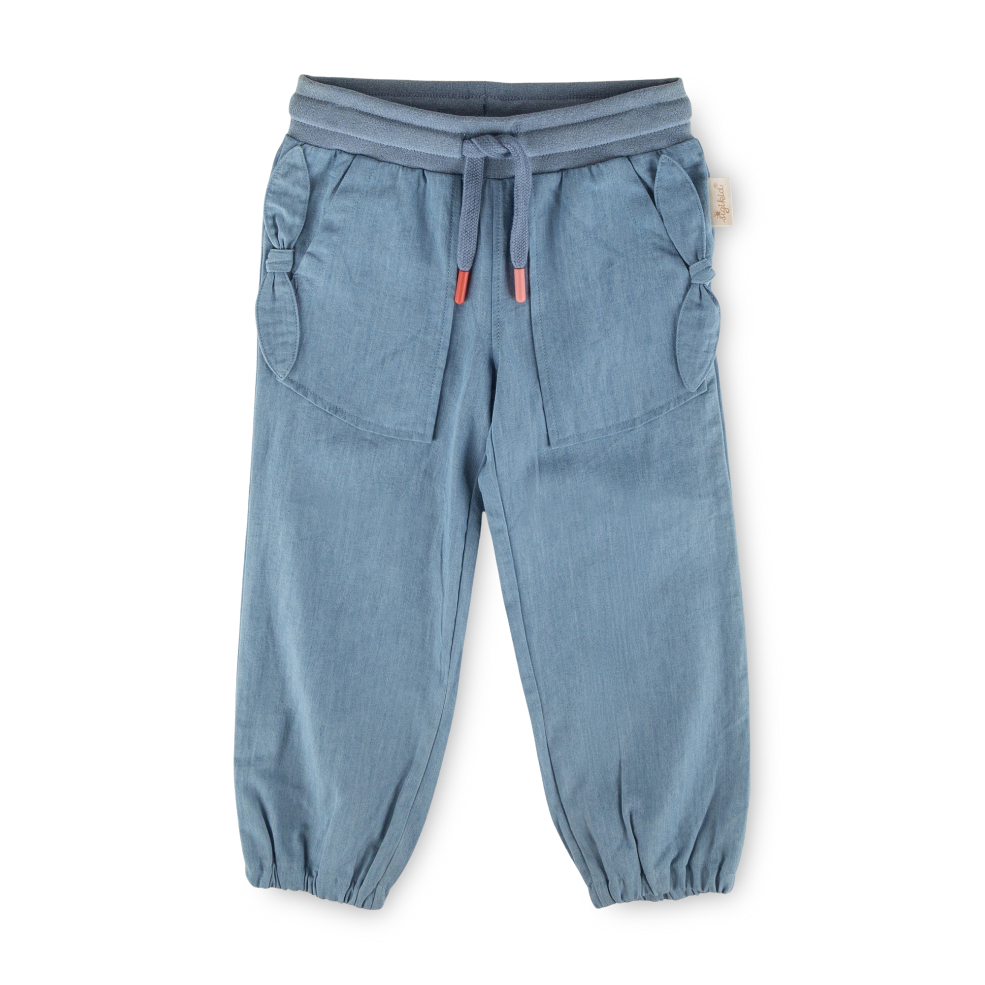 Airy children's chambray pants, Savanne