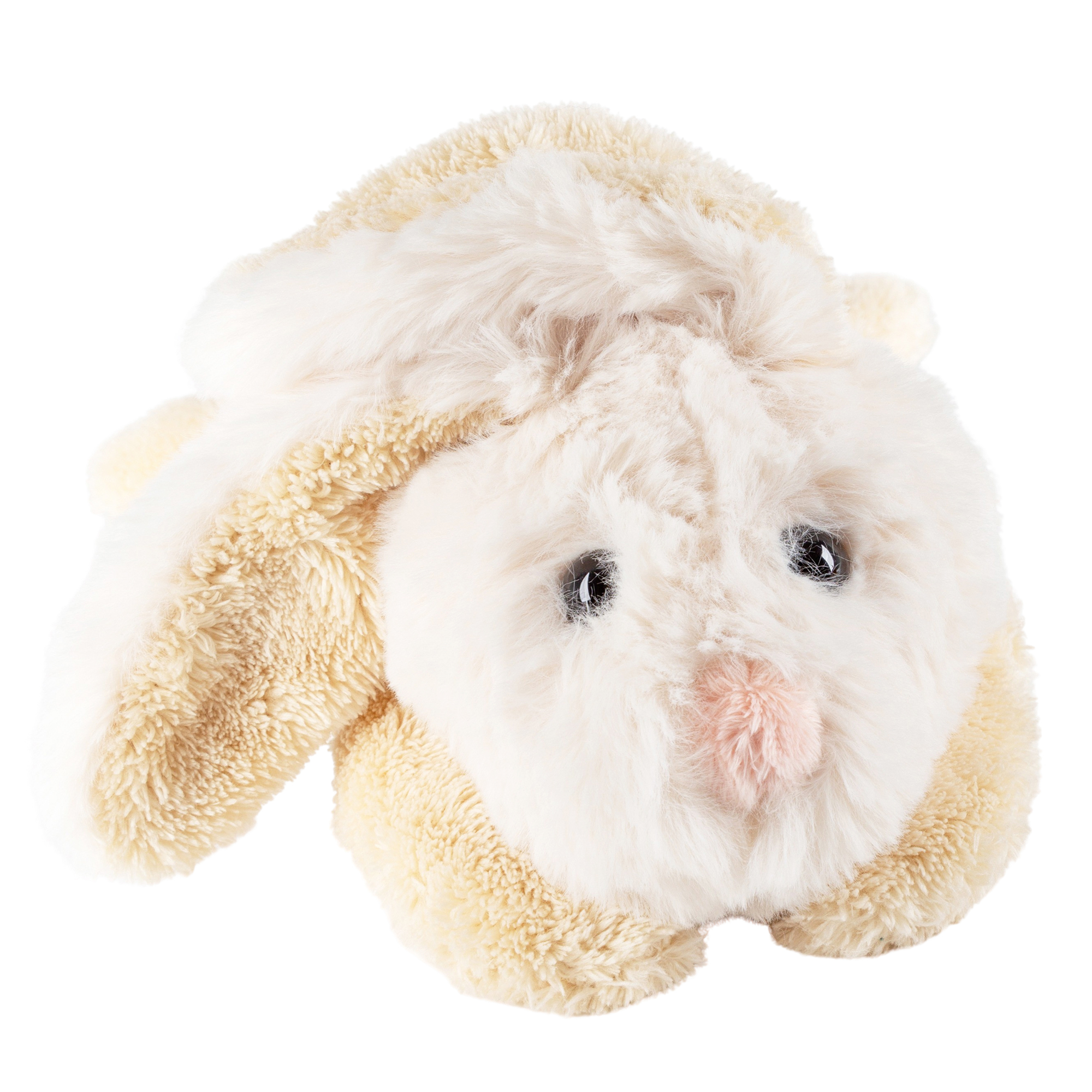 Kuscheltier Hase liegend weiß, Flauscherie