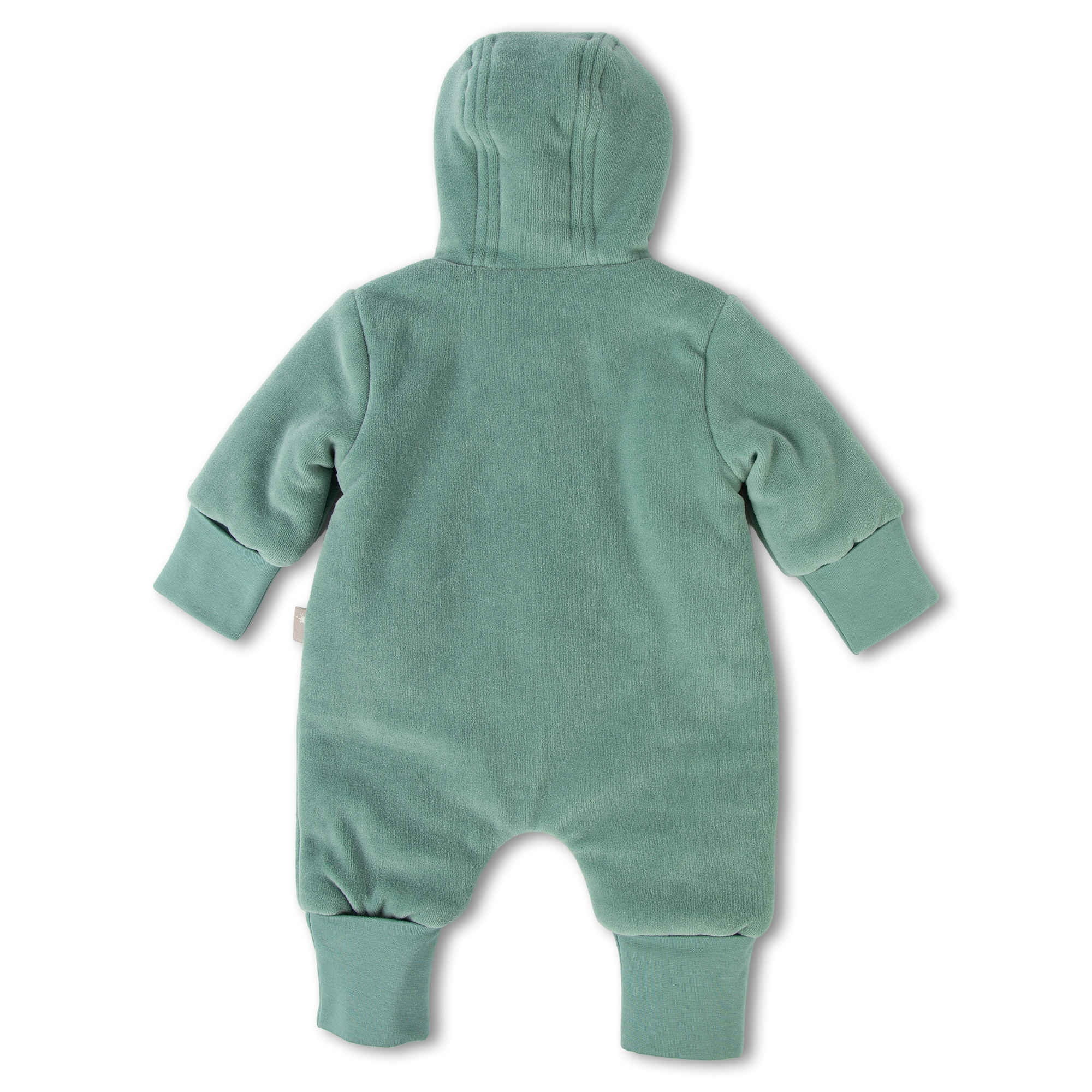Mint green newborn baby velour overall, lined, interlined Mint green newborn baby velour overall, lined, interlined