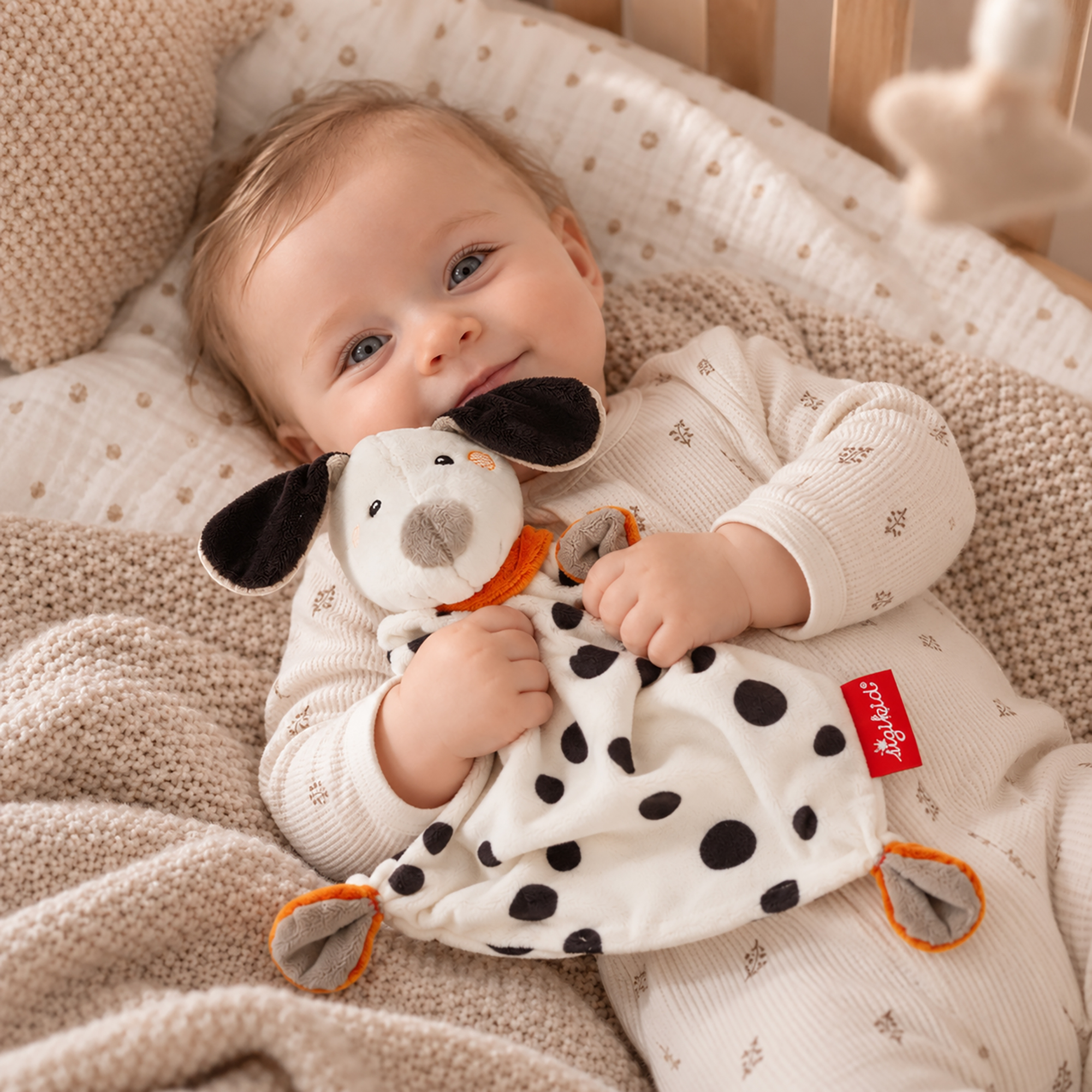 Baby blankie comforter Dalmatian dog Dotson