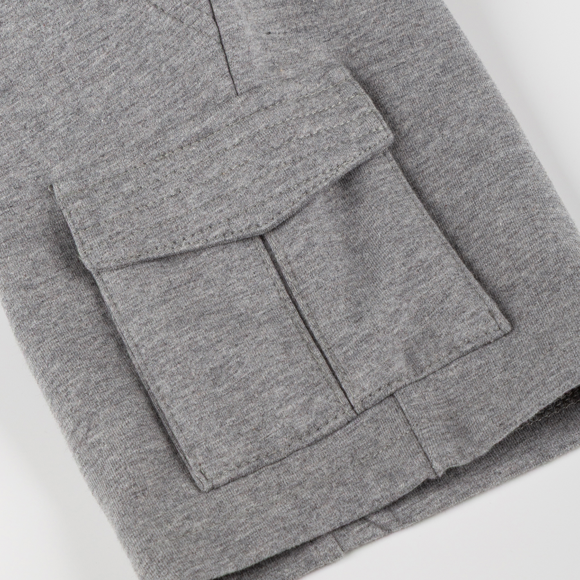 Kinder Bermuda mit Cargotasche, grau